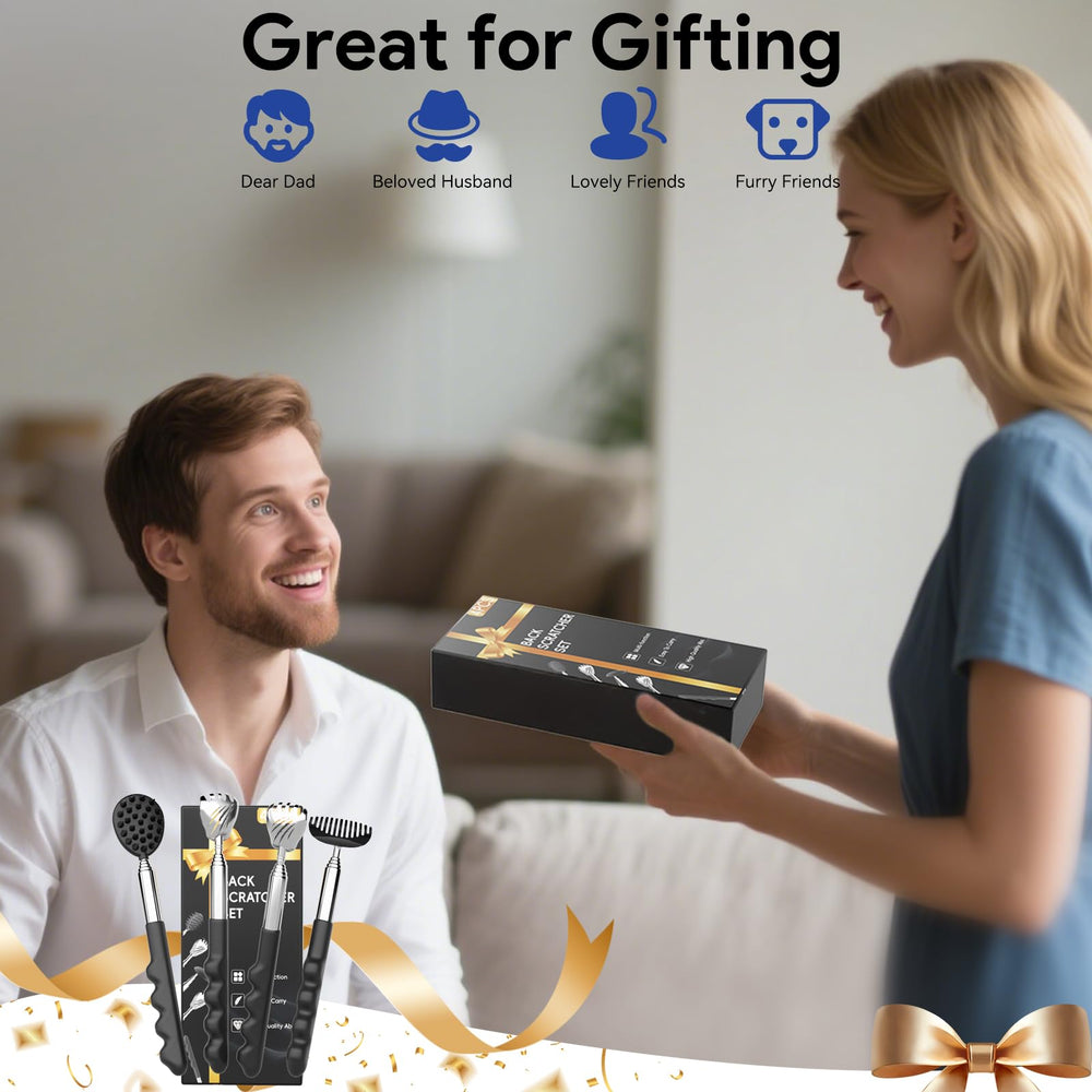 Gumry telescoping scratcher fits in car, bag, or desk.