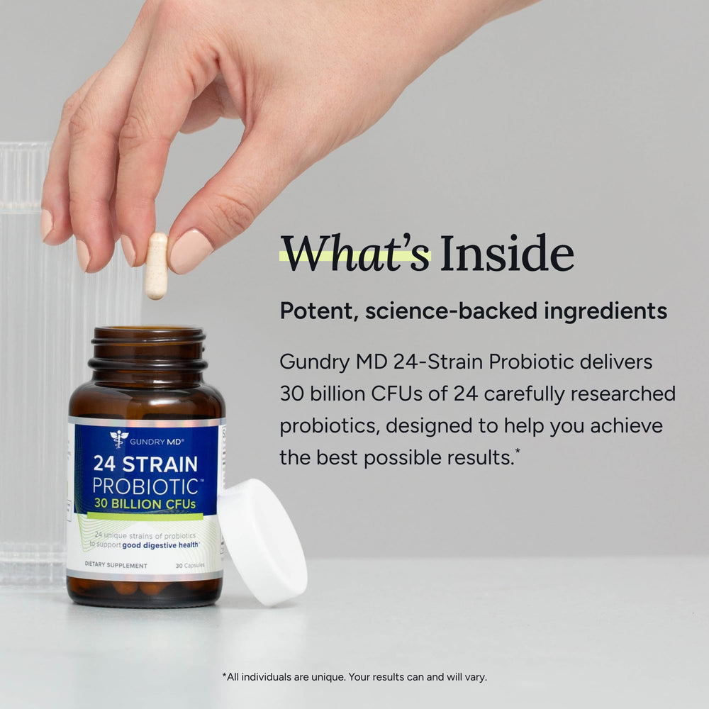 Gundry MD probiotic packaging on store shelf.