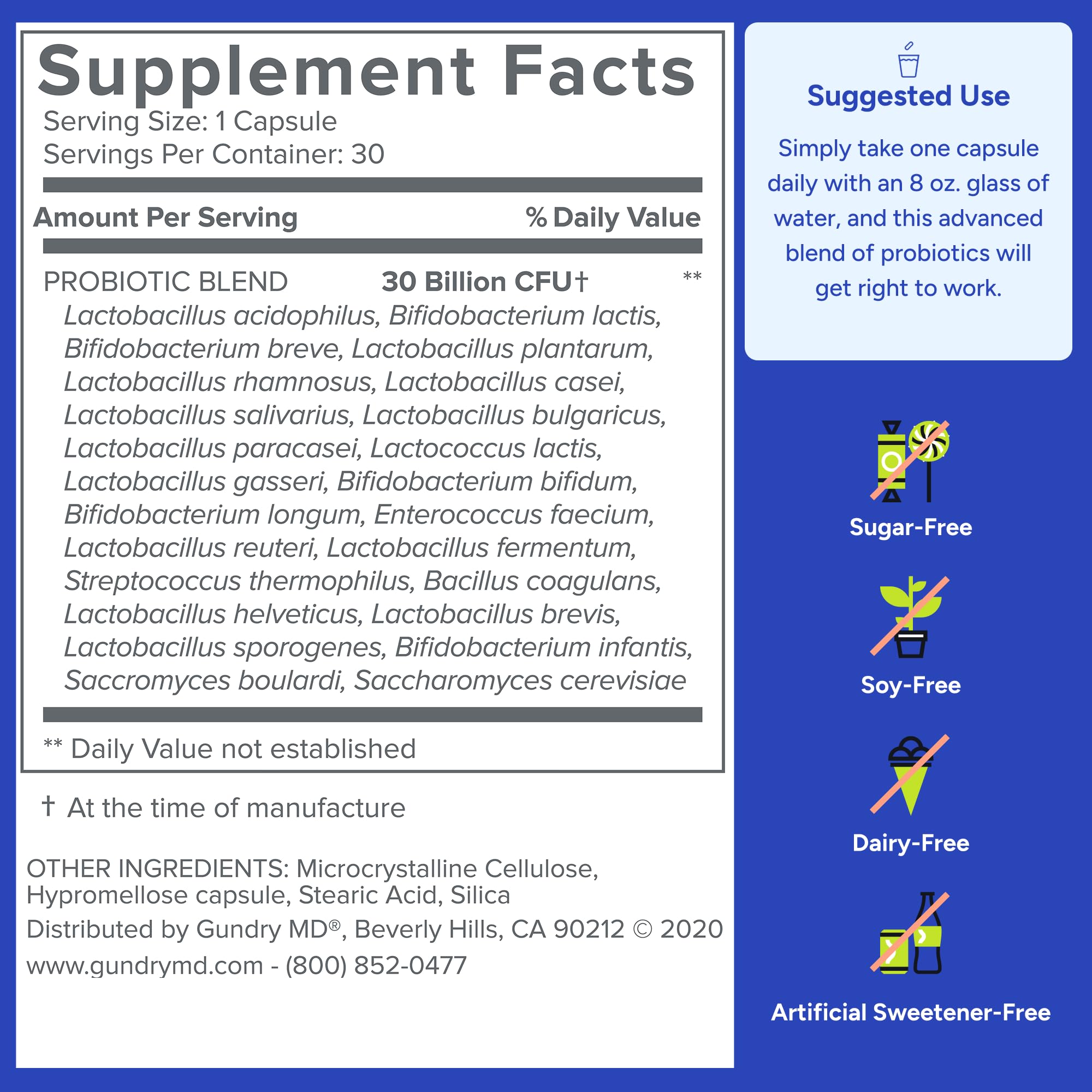 Gundry MD probiotic bottle storage tips for longevity.