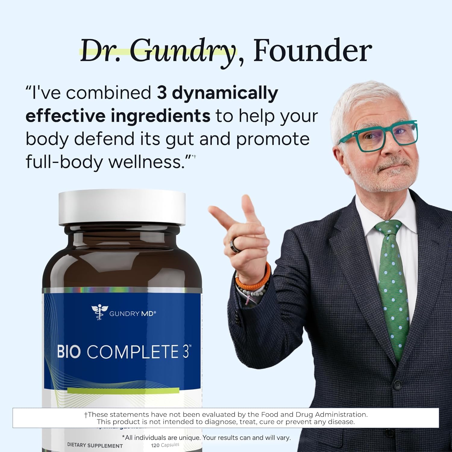 Gundry MD Bio Complete 3 daily-use scene emphasizes consistency