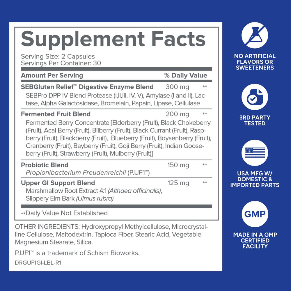 Digestive enzymes illustration showing improved nutrient absorption with GI Advantage.