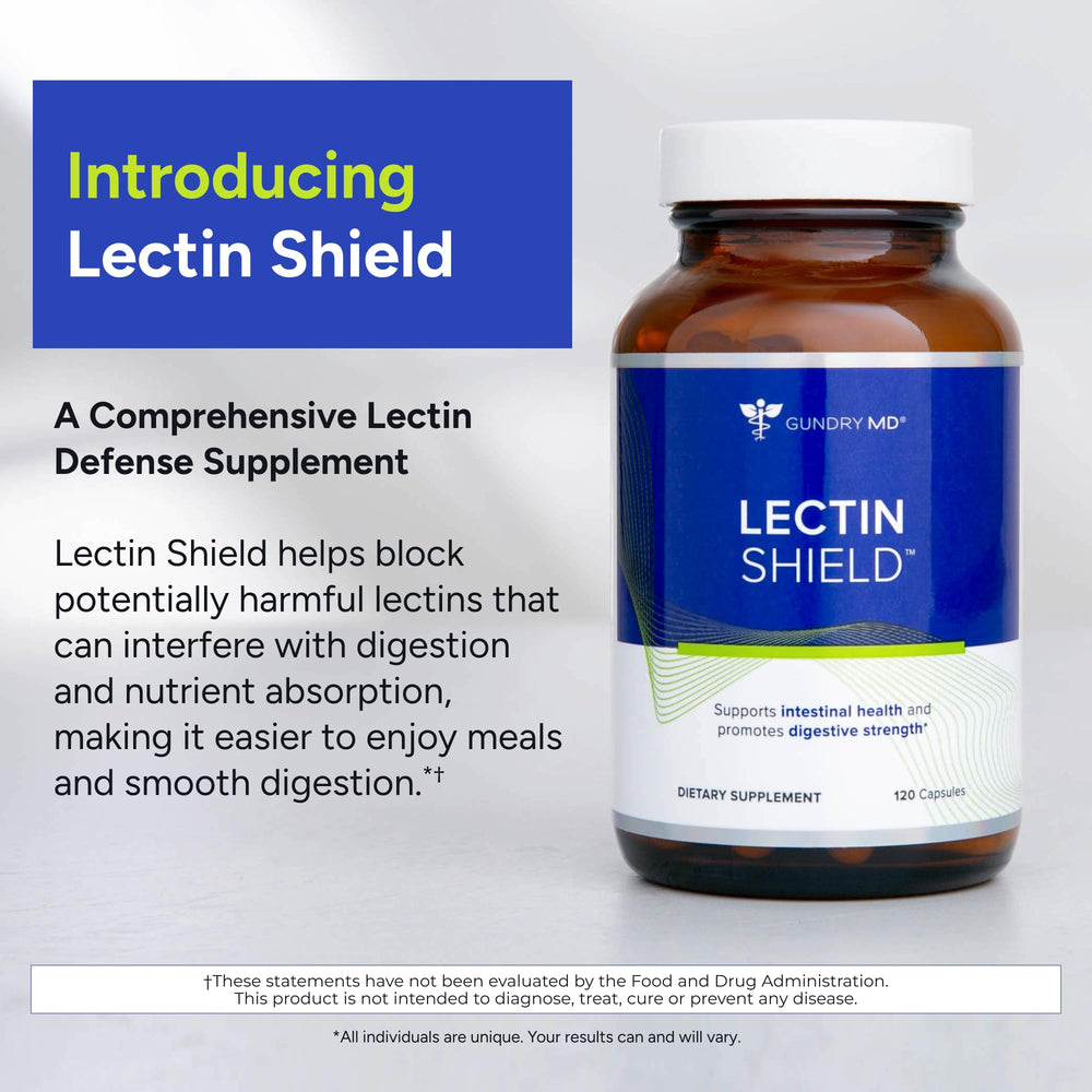 Lectin Shield icon illustrates blocking lectins to support nutrient absorption.