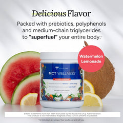 Ingredient panel highlights red grape extract in Gundry MD MCT Wellness formula.