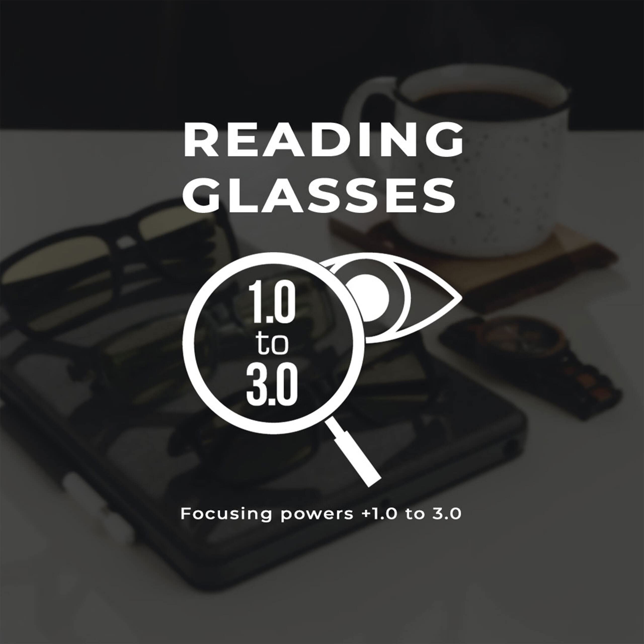 GUNNAR Amber-tint power plus 1.5, enhanced focus for reading without glare.