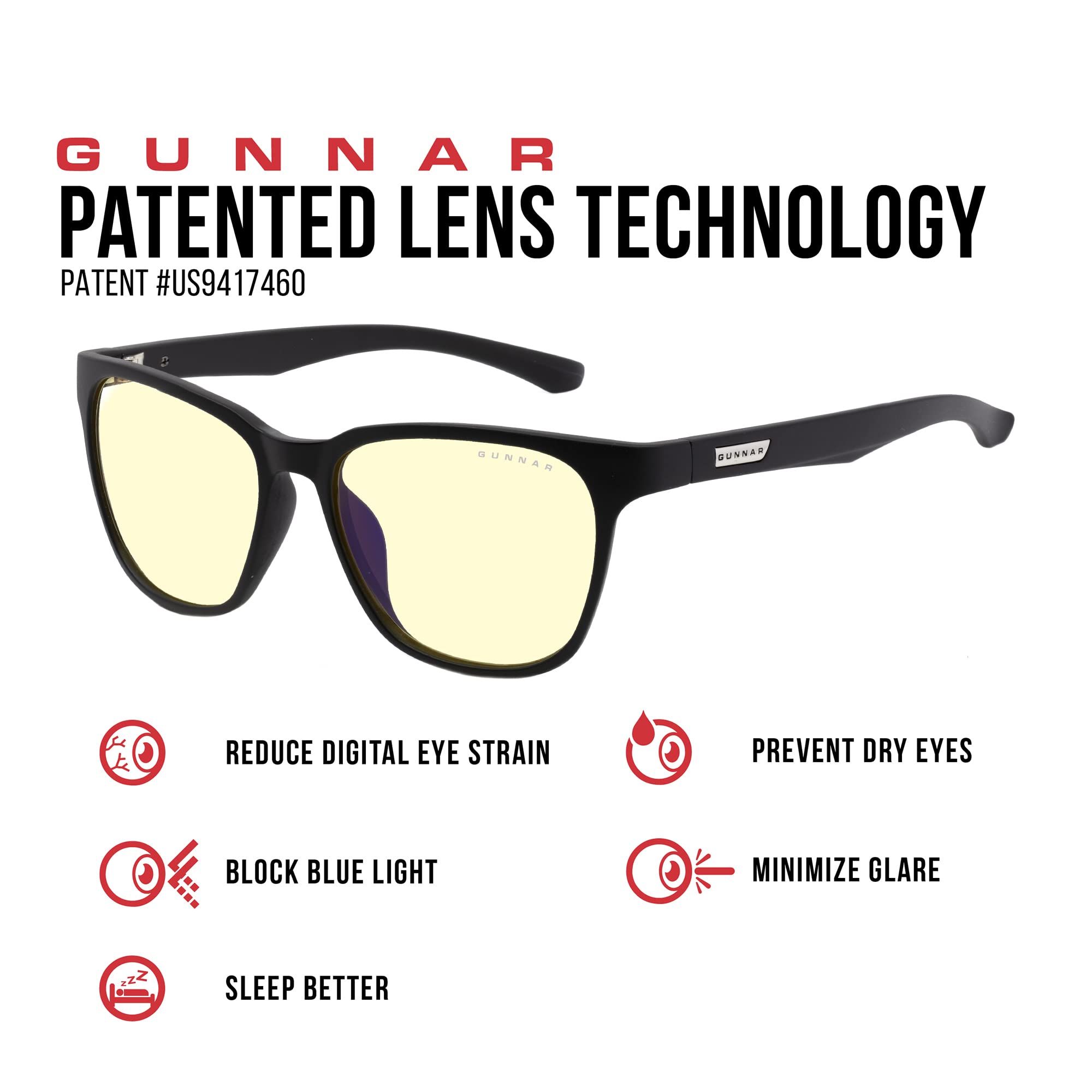 Gunnar Berkeley pouch and cleaning cloth included for safe lens care