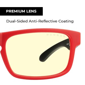 Gunnar Enigma Black Panther Edition worn during gaming reduces screen glare.