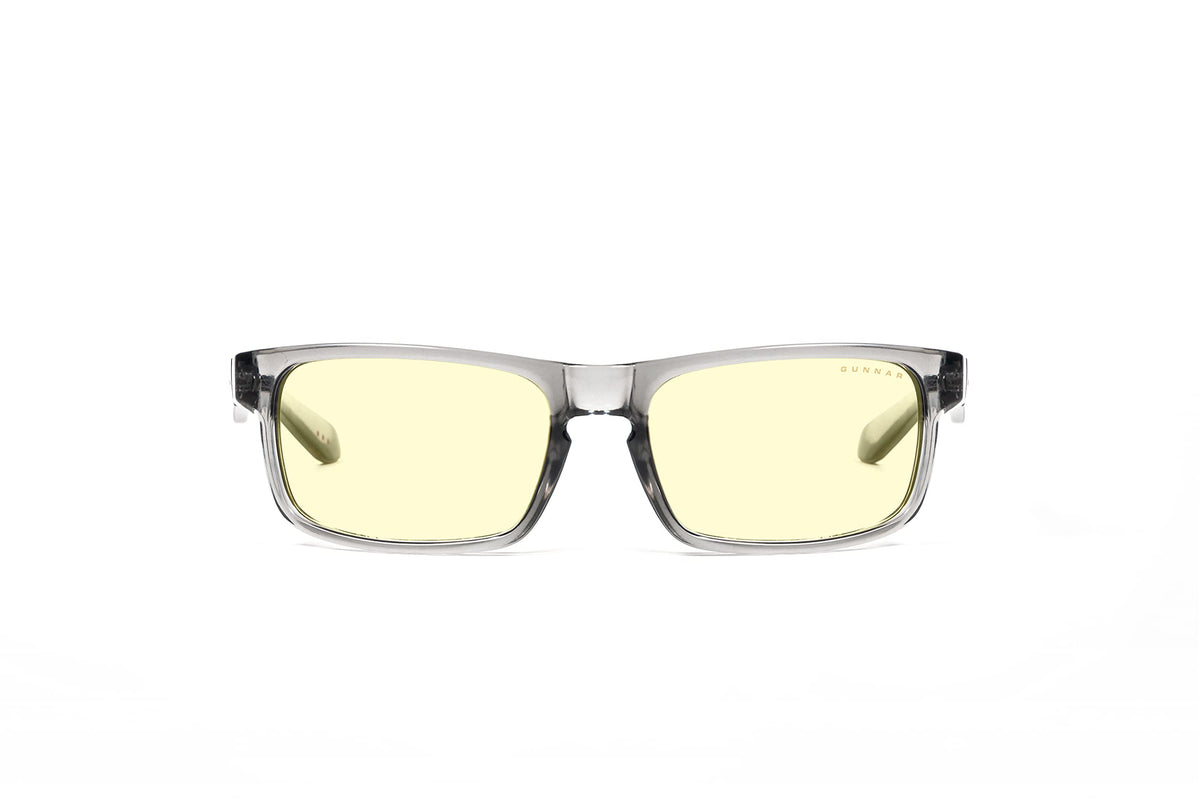 Gunnar Enigma blue light blocking lenses reduce eye strain during long gaming sessions.