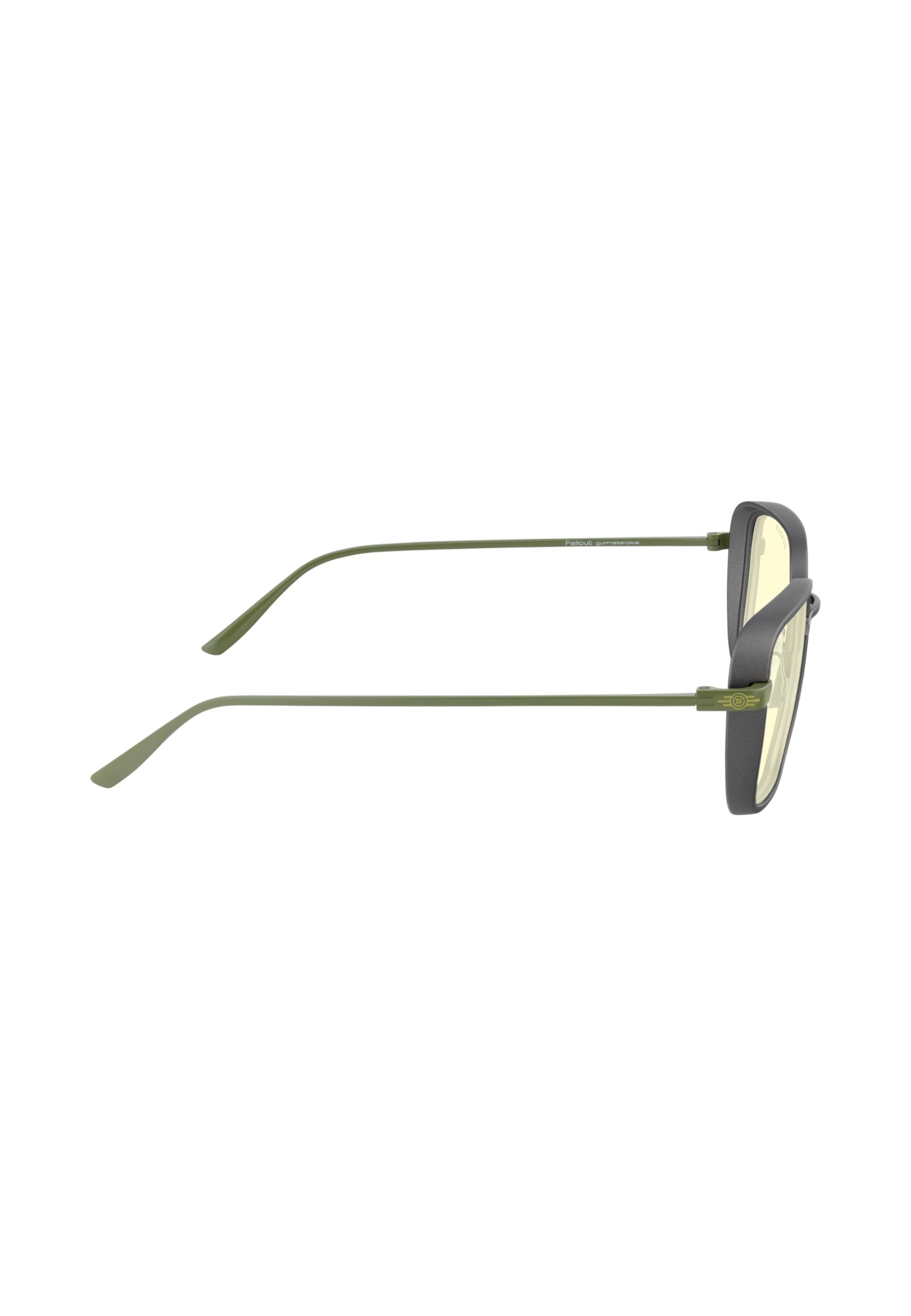 Gunnar FalloutVault 33 lens closeup with anti-reflective coating