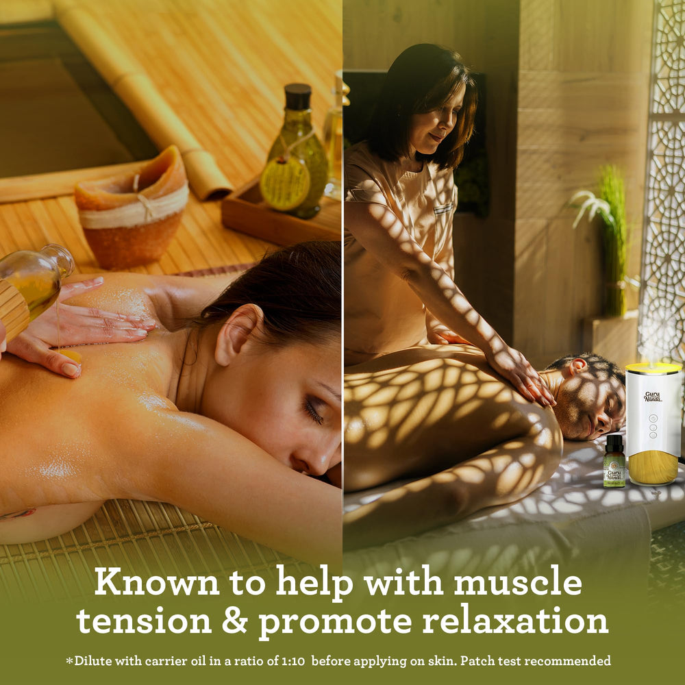 GuruNanda Aceite esencial Lemongrass para cuidado facial suave y limpio.