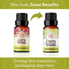 GuruNanda Aceite esencial Lemongrass en difusor para ambientar y revitalizar espacios.