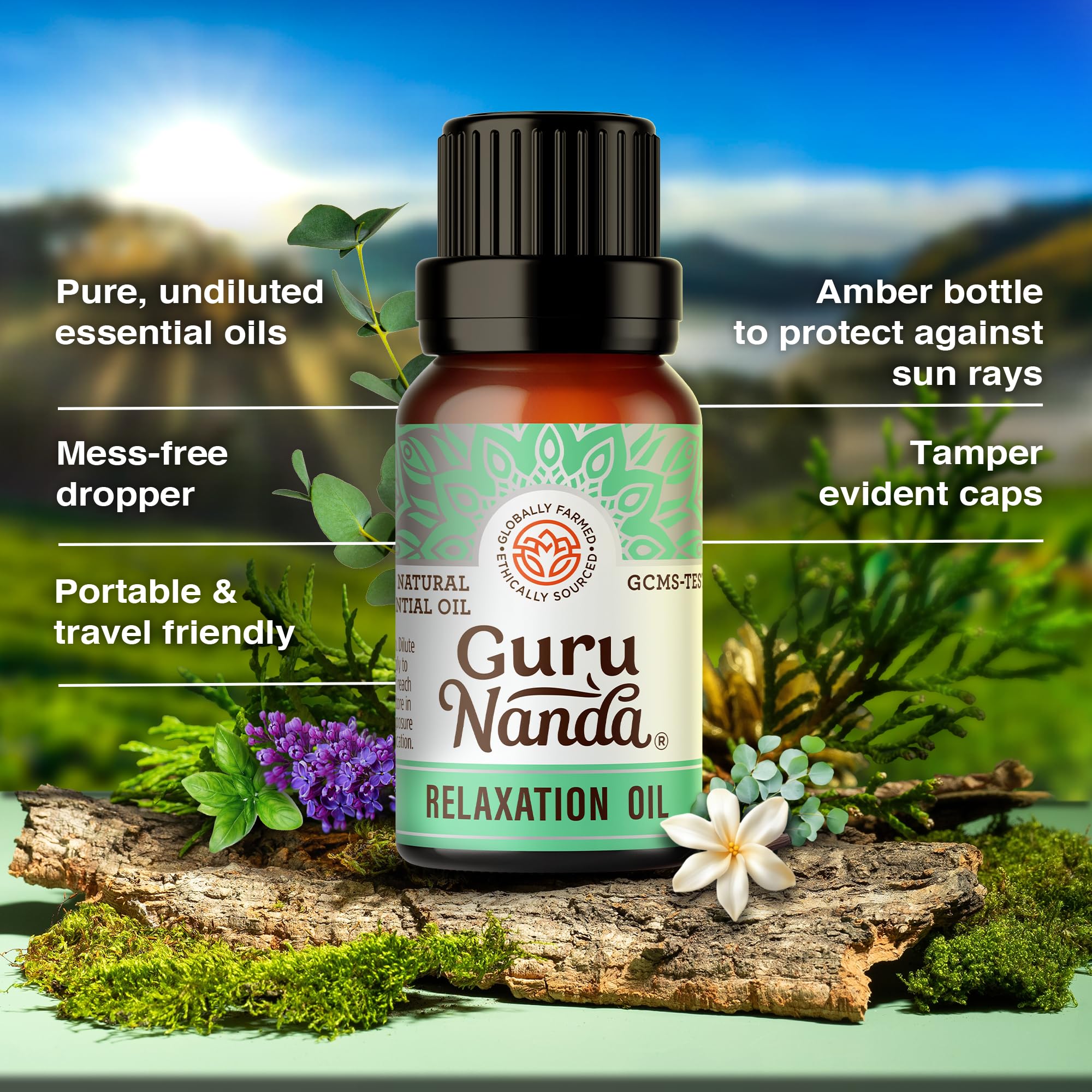 GuruNanda Essential Oil Set packaging showcases gift-ready wellness