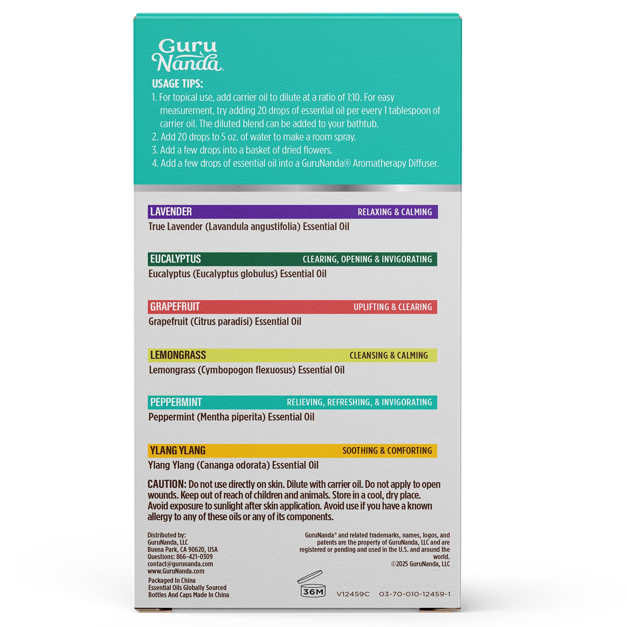 GuruNanda essential oils set ideal for candles and soaps making at home.