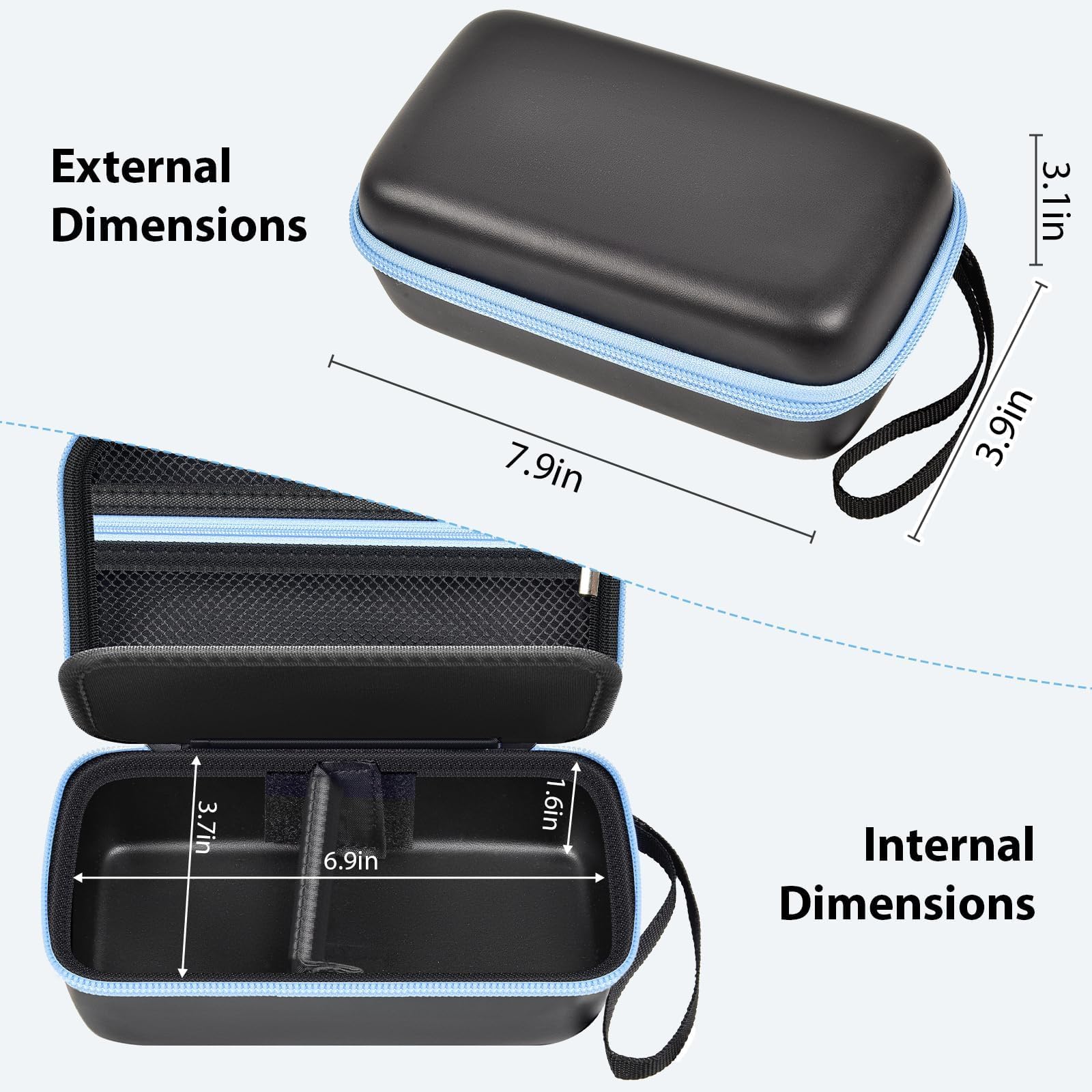 GWCASE dual-end zipper enables quick, smooth access to lenses.