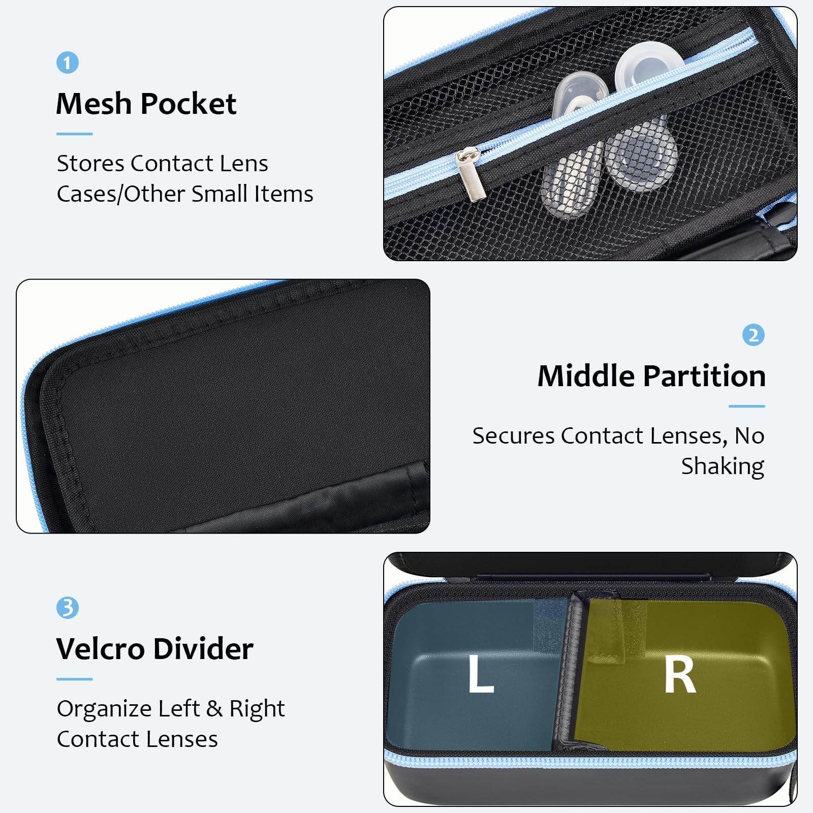 GWCASE hard EVA shell protects lenses from water, dust, and daily bumps.