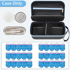 GWCASE daily lens case removable divider keeps left and right lenses neatly separated.