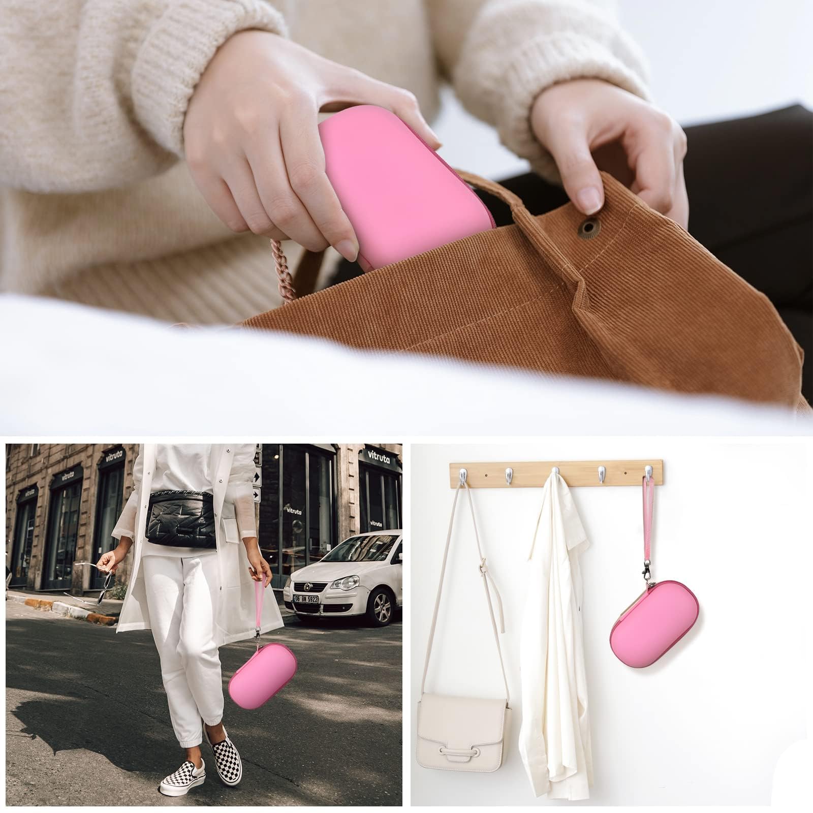 GWCASE handy hand strap enables quick carrying anywhere you go.
