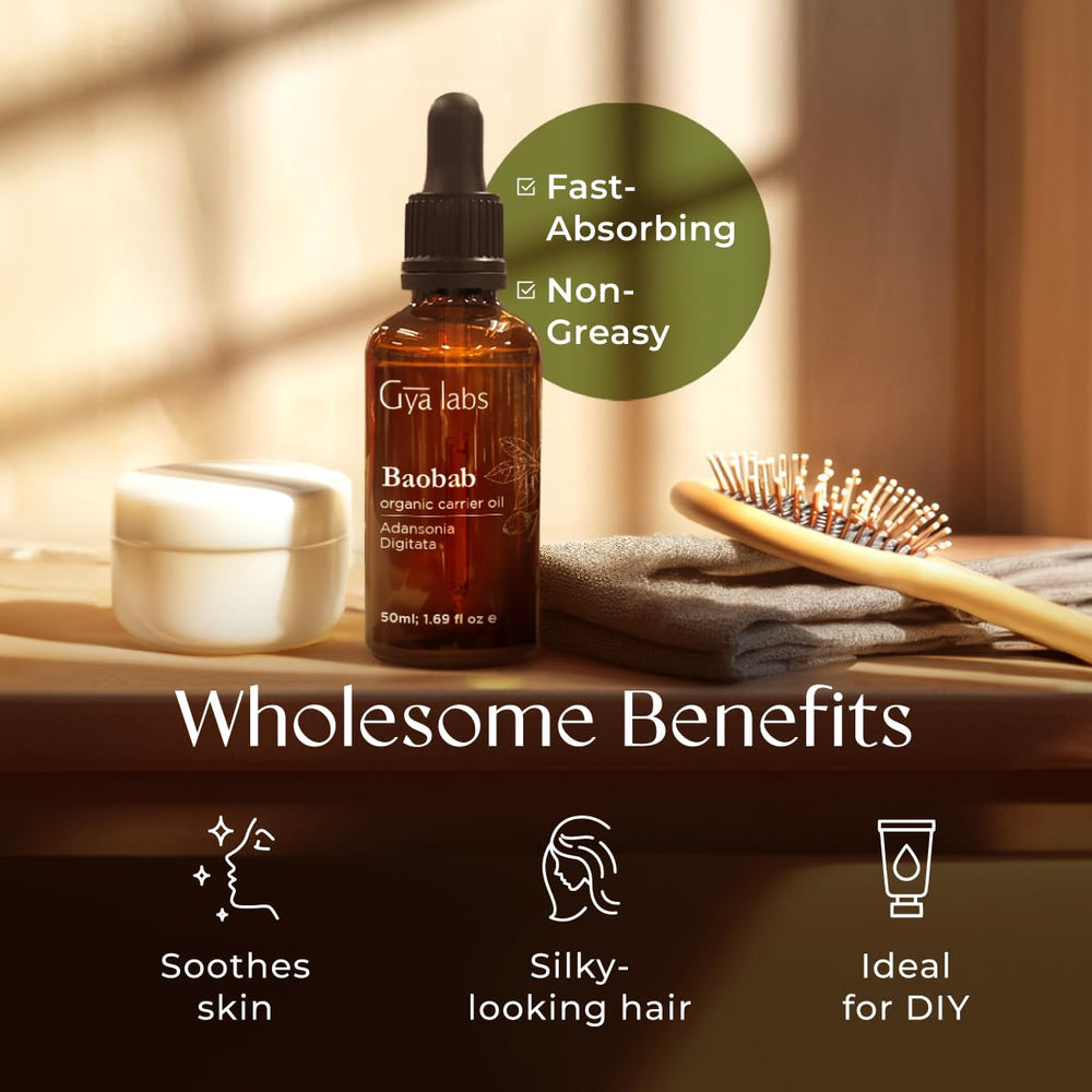 Gya Labs Baobab Carrier Oil used as a DIY base for moisturizers