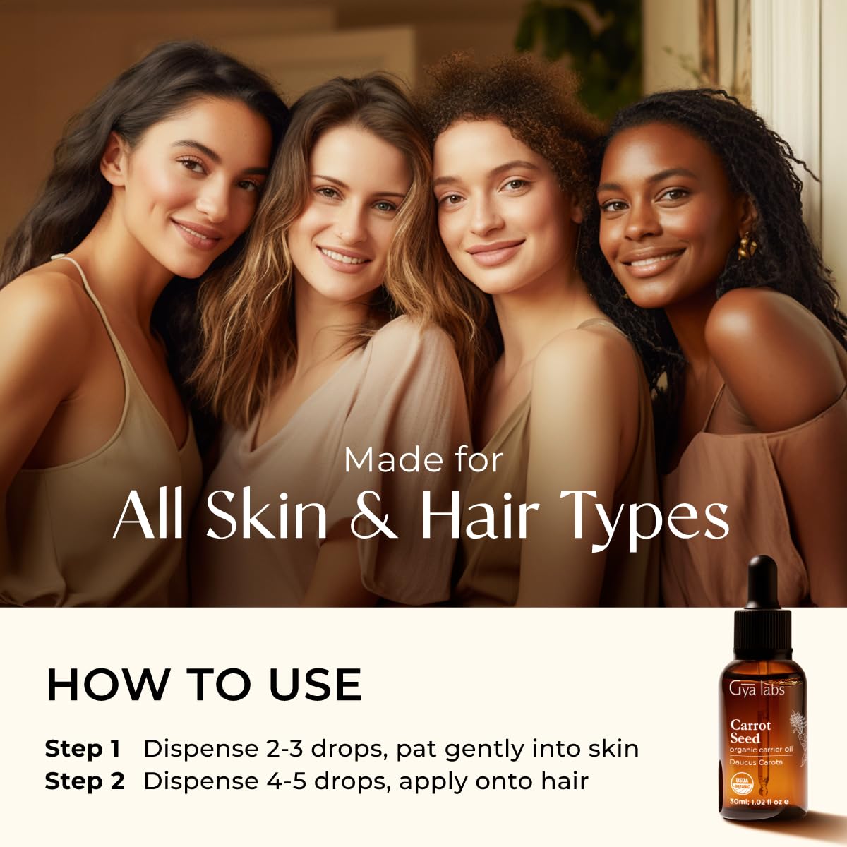 Gya Labs carrot seed oil diy lotion soap for personalized care.