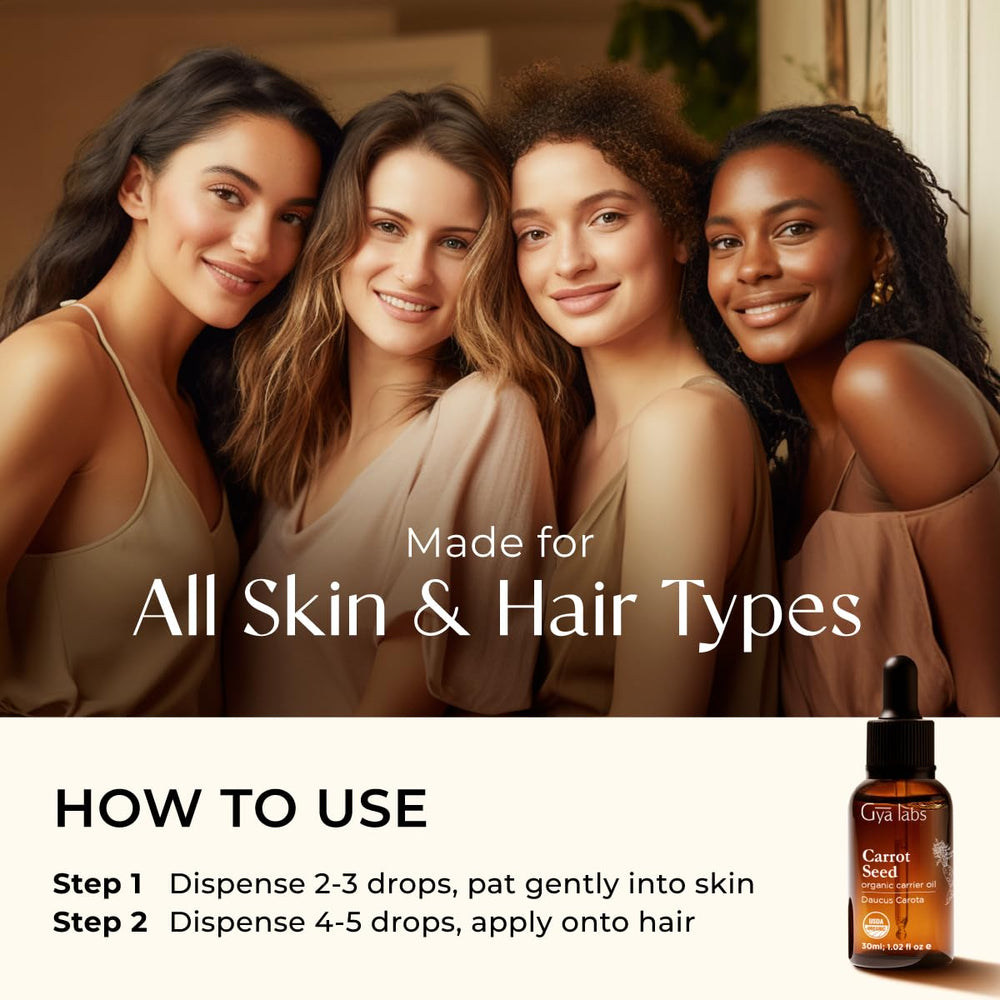 Gya Labs carrot seed oil diy lotion soap for personalized care.