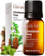 Gya Labs Christmas Tree Blend bottle shown for home diffusion and aroma