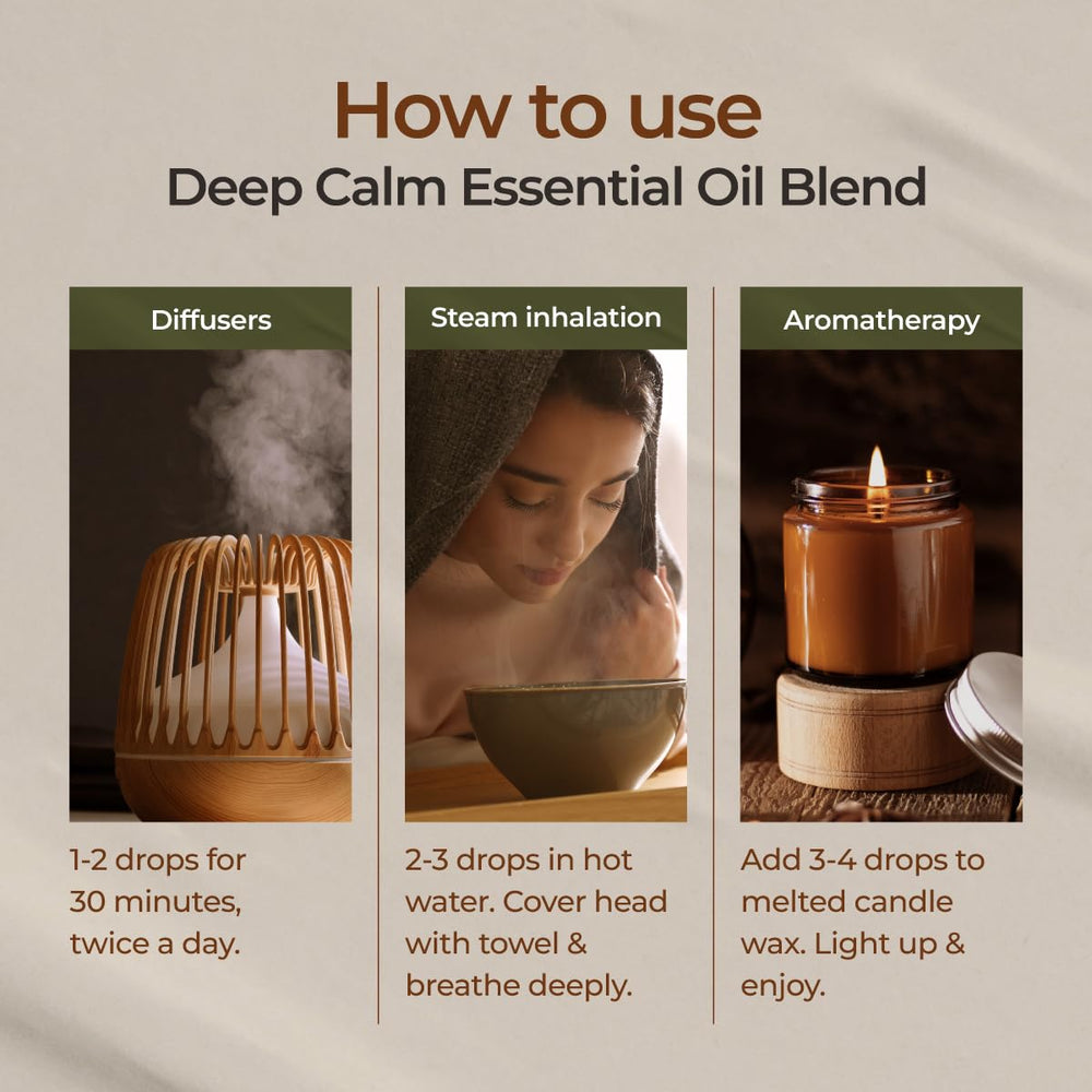 Gya Labs Deep Calm: uso tópico con aceite portador para relajación muscular suave.
