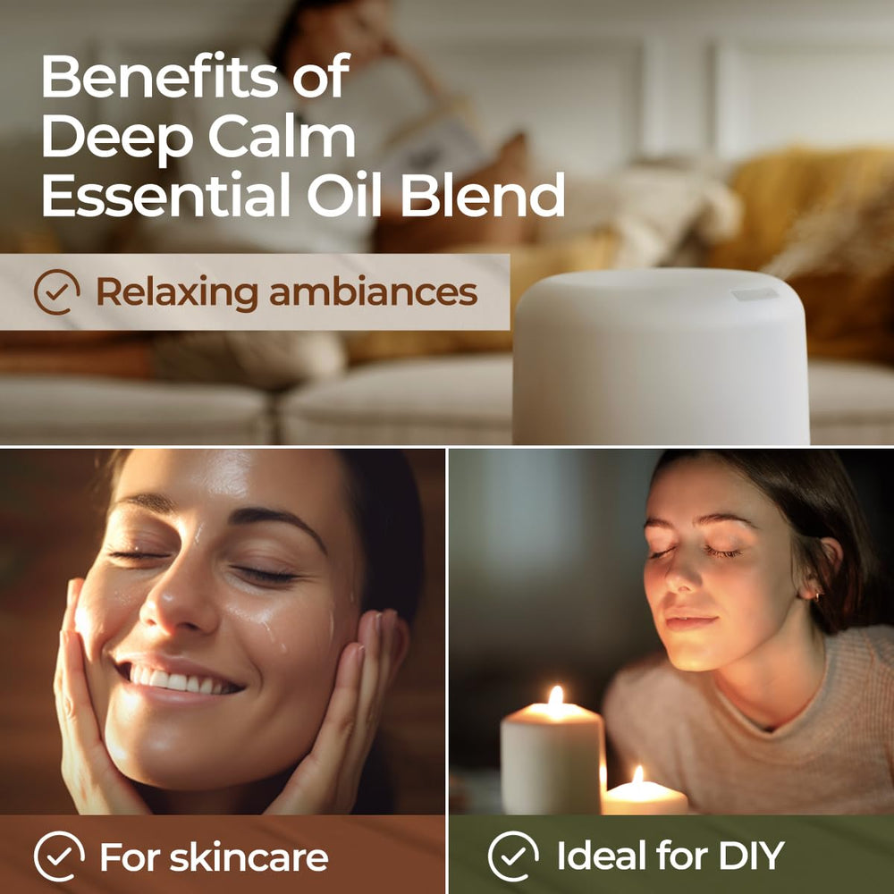 Gya Labs Deep Calm: lavanda, manzanilla romana y naranja para calma sensorial.