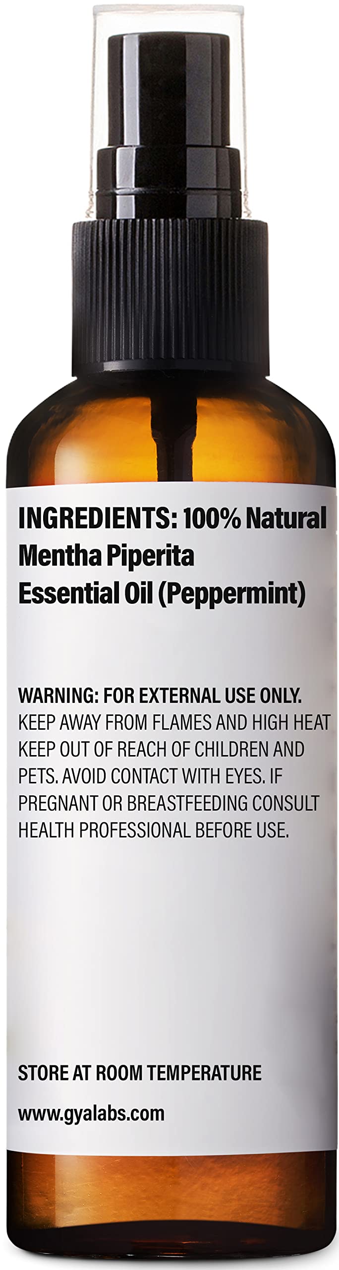 Gya Labs Peppermint Hydrosol room spray freshens air with mint aroma.