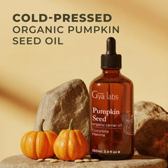 Gya Labs pumpkin seed oil for facial application helps hydration and smoothness.