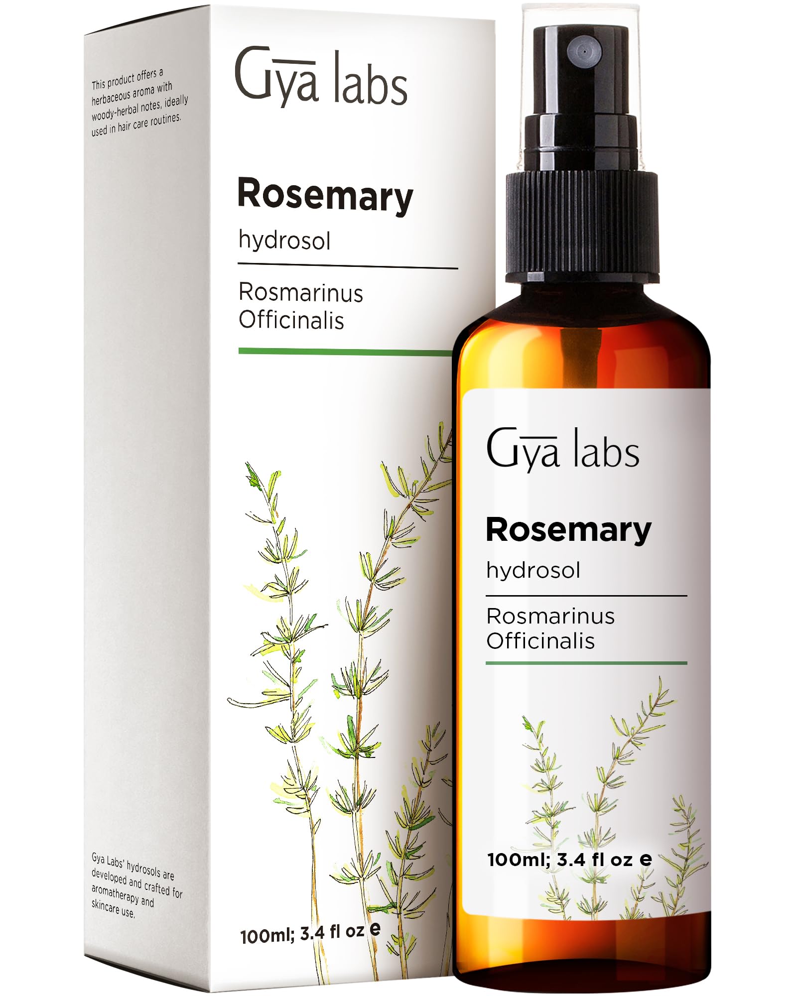 Gya Labs Rosemary Hydrosol bottle ready for refreshing daily use in hair and skin.