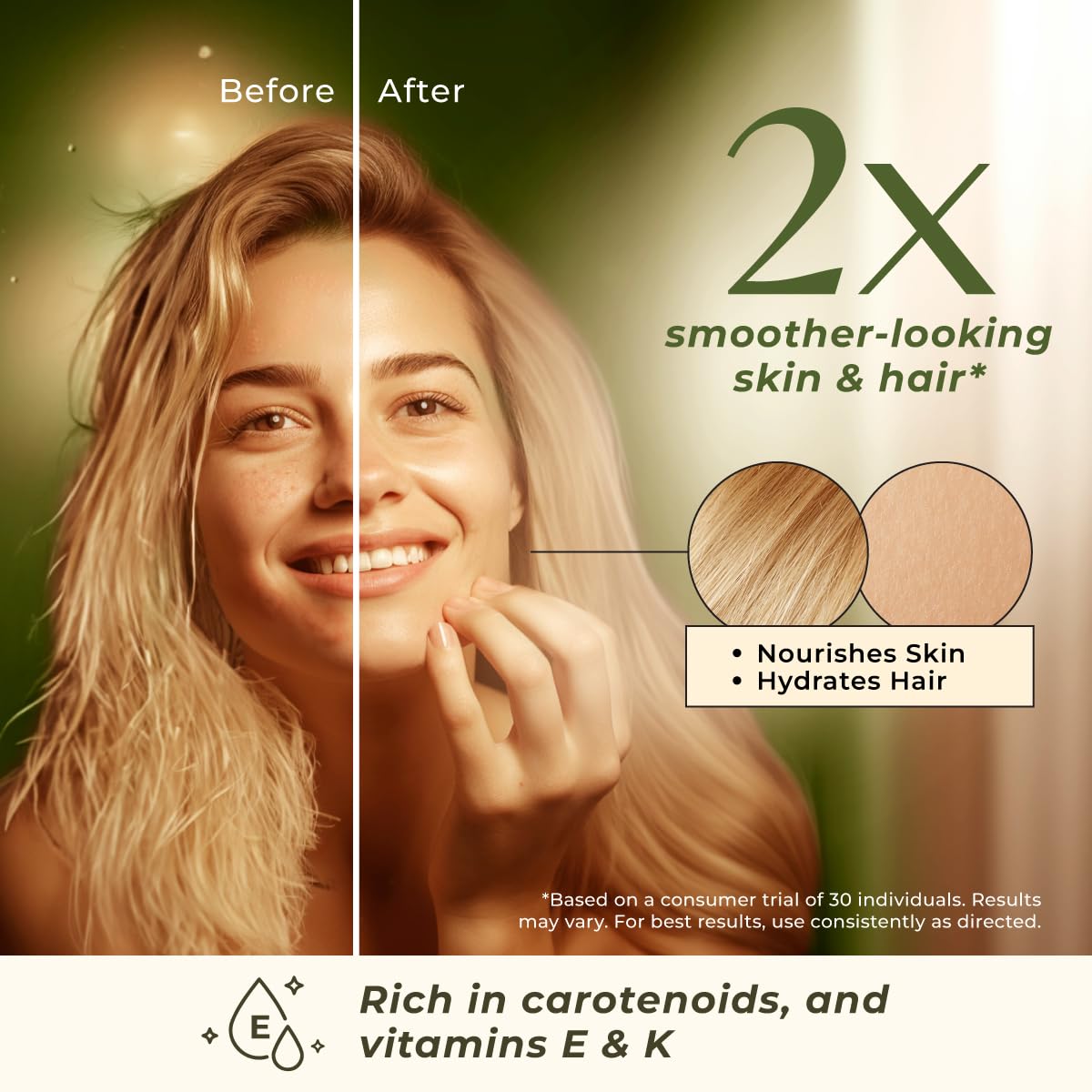 Oil on skin demonstrates soothing moisture and a lightweight texture.