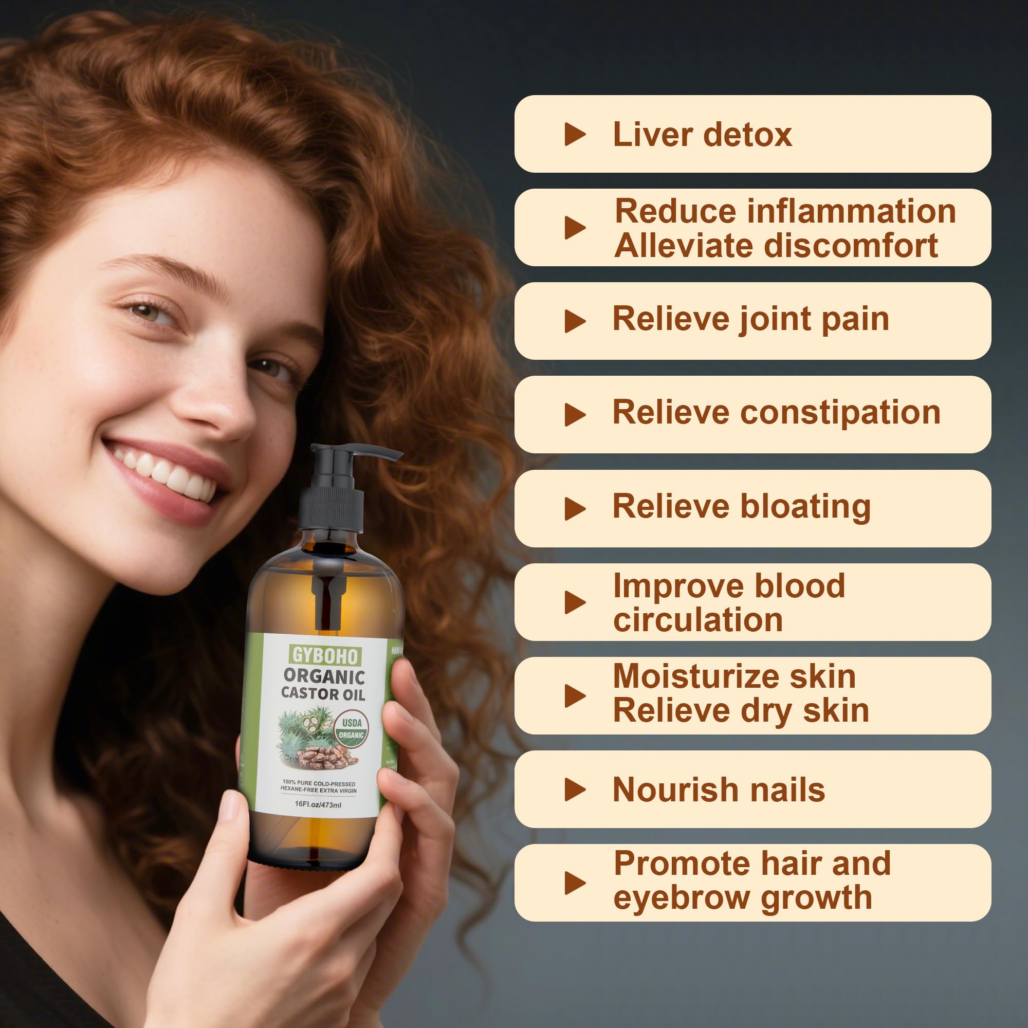 GYBOHO disposable patches adhere securely for mess-free castor oil application.