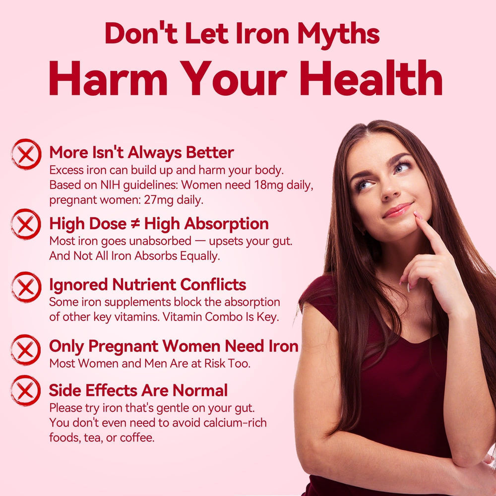 Gynable Iron Plus lifestyle shot shows active daily use and energy support.
