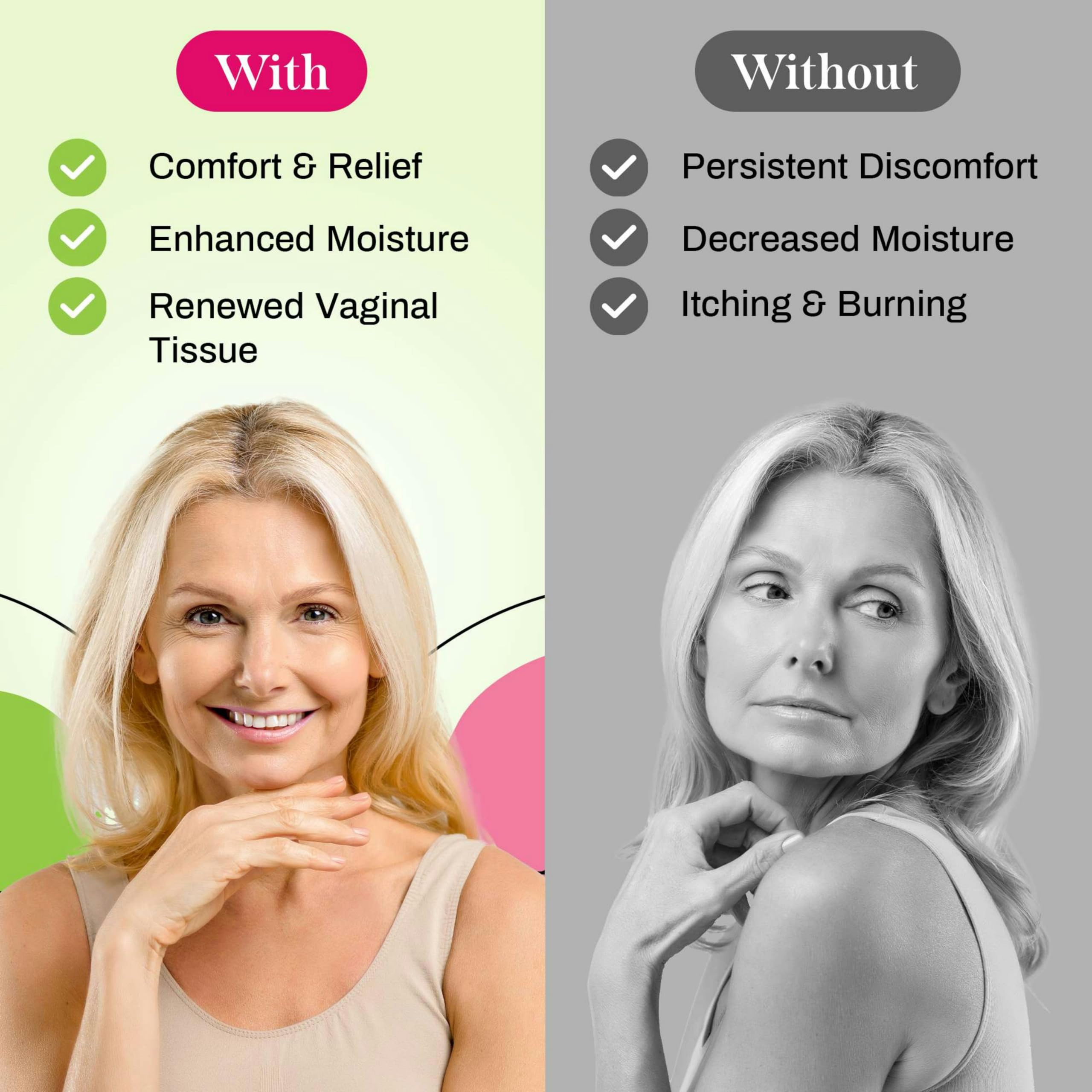 Gynatrof oil-free, glycerin-free, paraben-free formula for sensitive skin