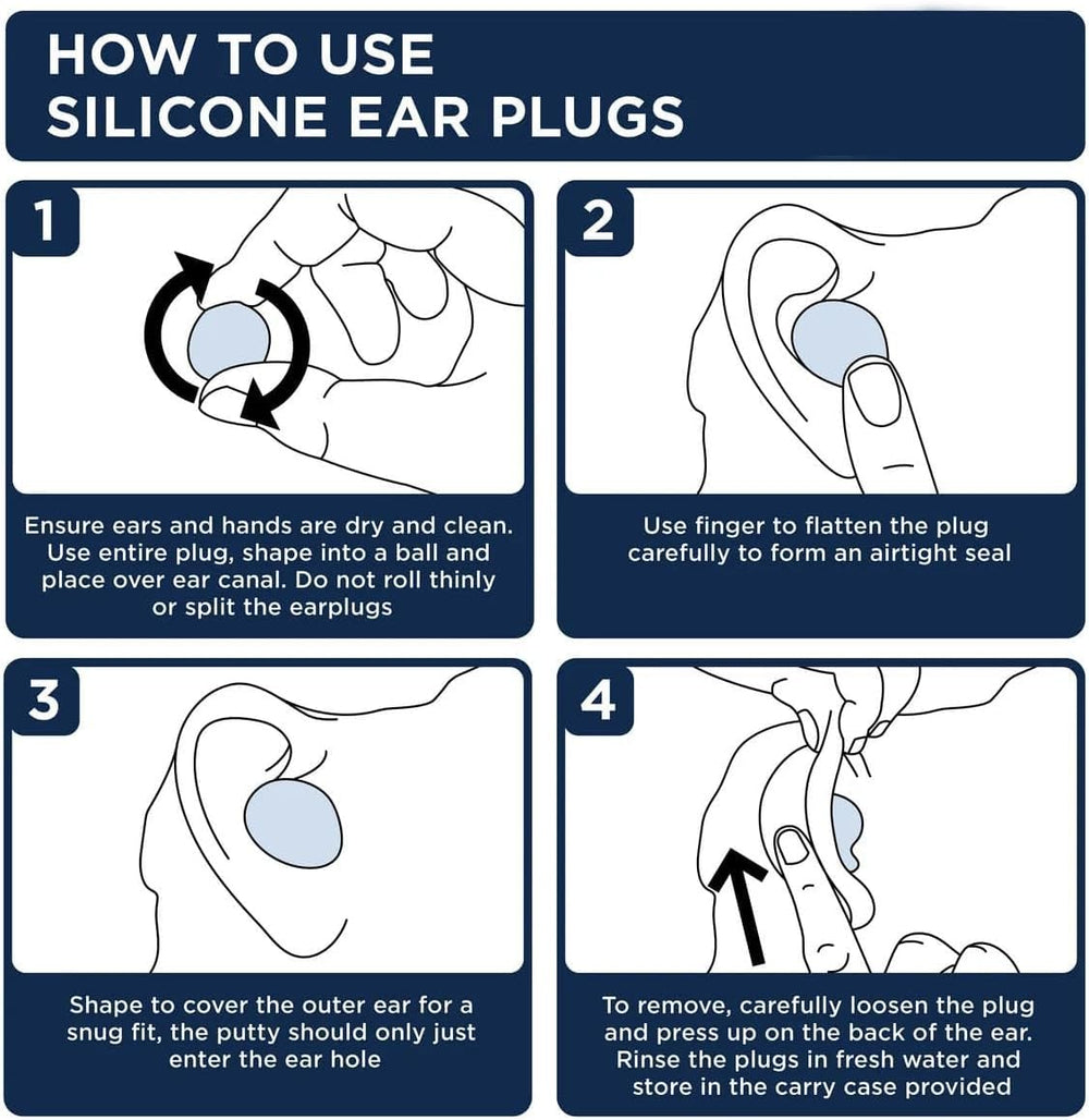 GyOnyx soft silicone ear plugs moldable for small ears and side sleepers