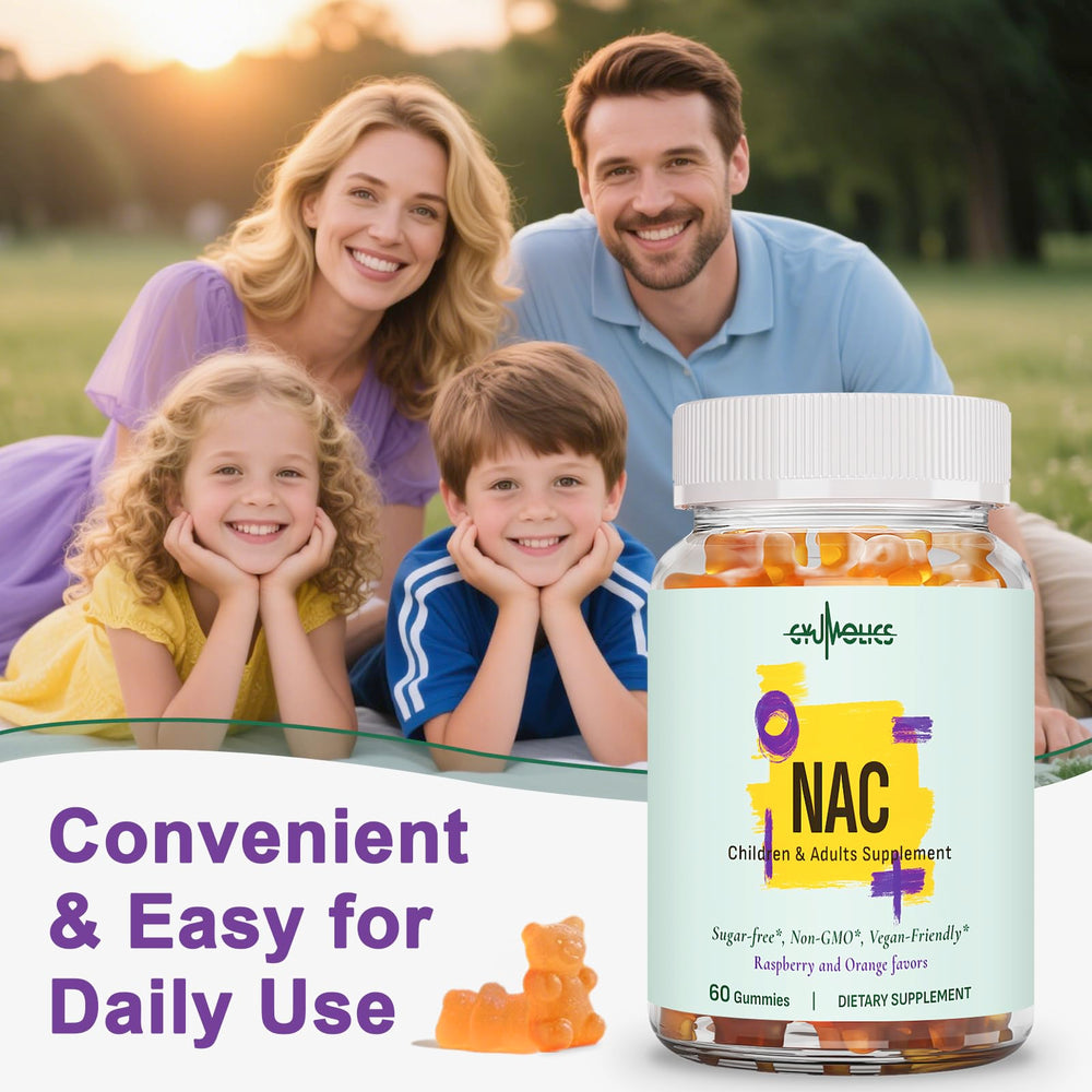 Gyumolics NAC sugar-free plant-based sweetness in gummies