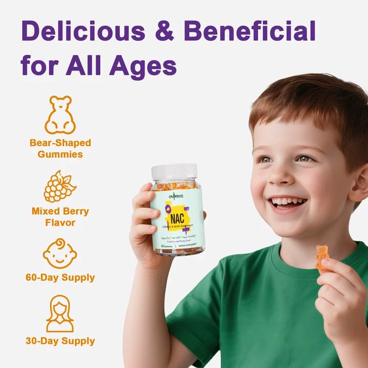 Gyumolics NAC vegan gummies with plant-based formula and natural flavors