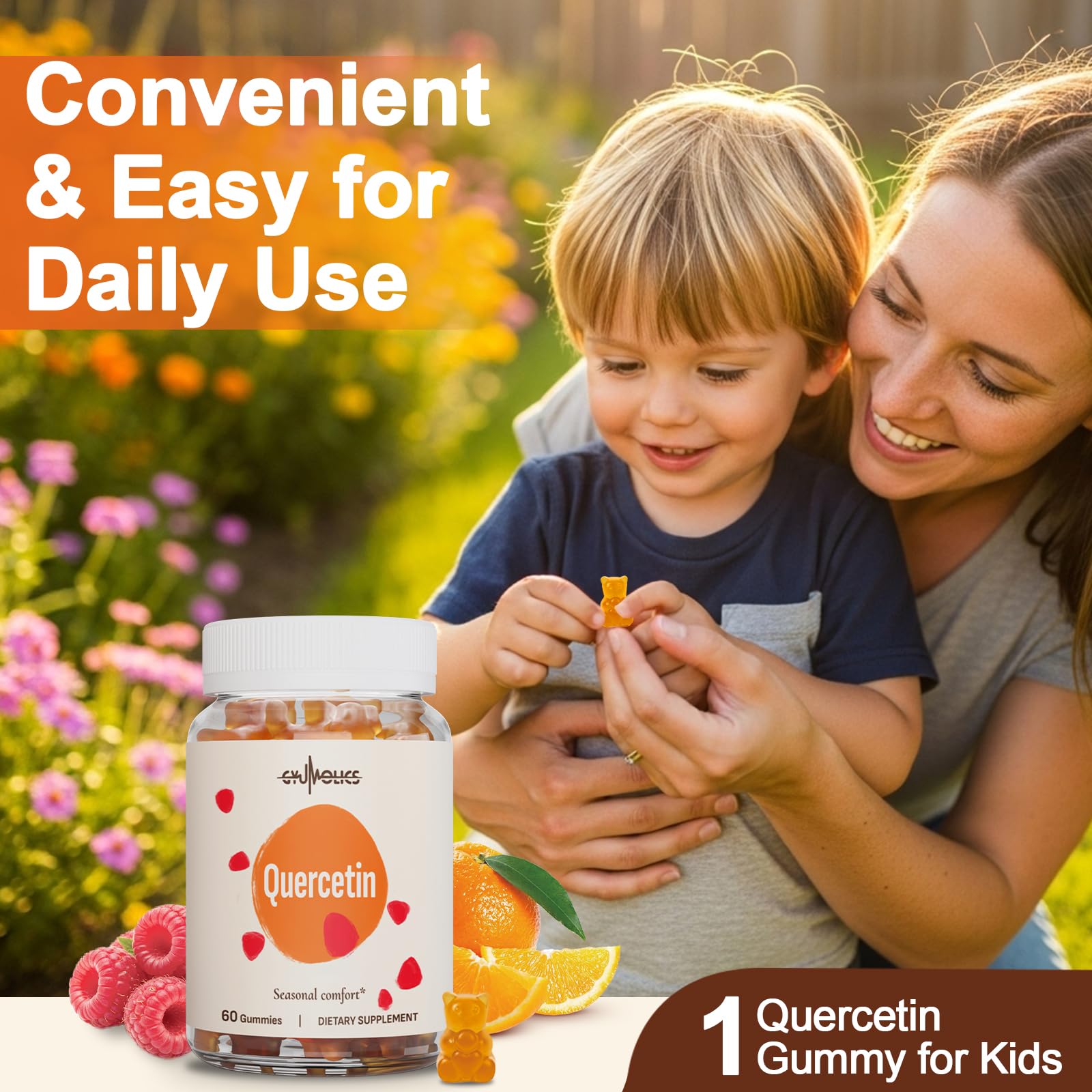 Vegan Gyumolics gummies for kids, gluten-free and plant-based.