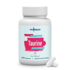 Gyumolics Taurine 2000mg bottle ready for daily energy and focus.