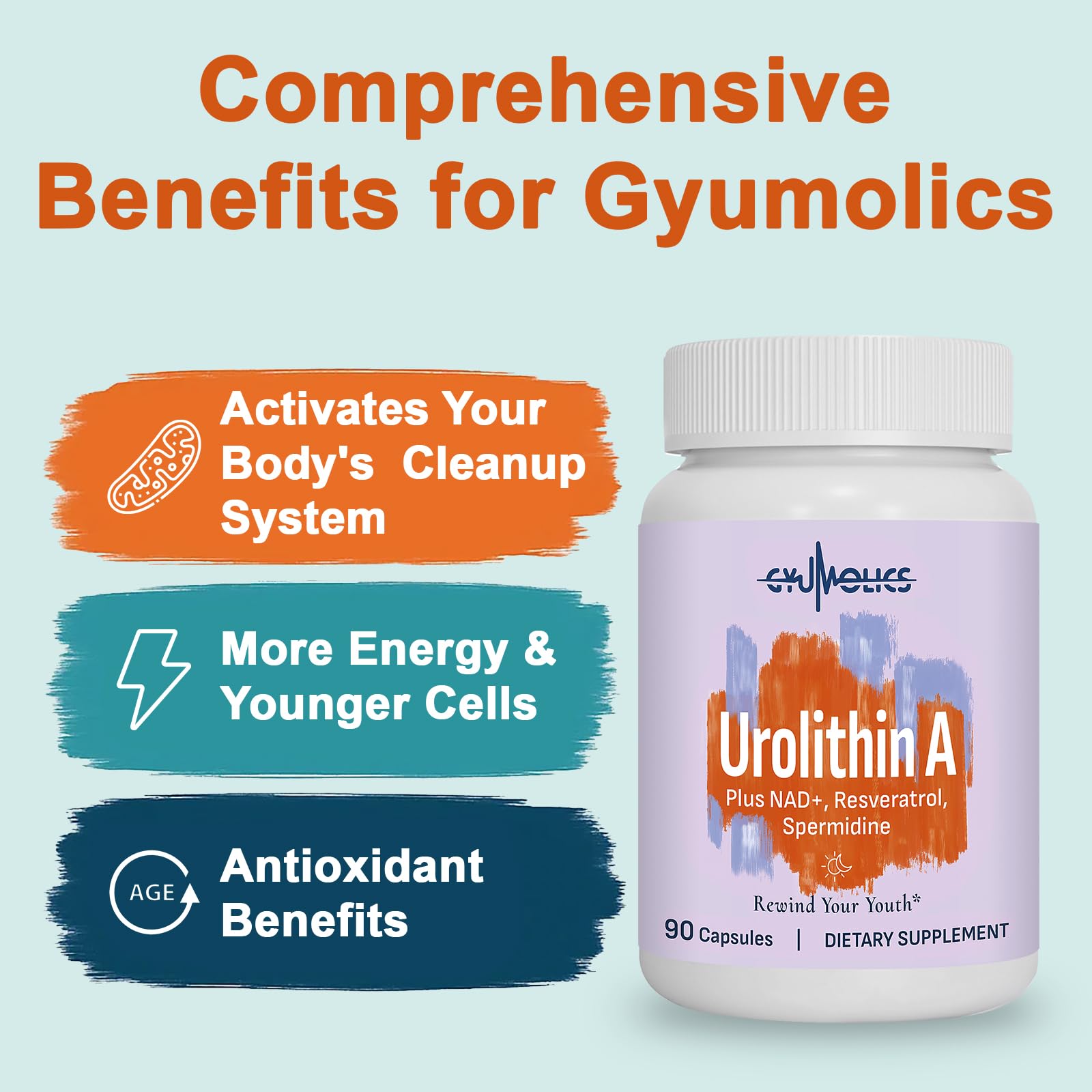 Gyumolics two capsules daily indicate easy routine.