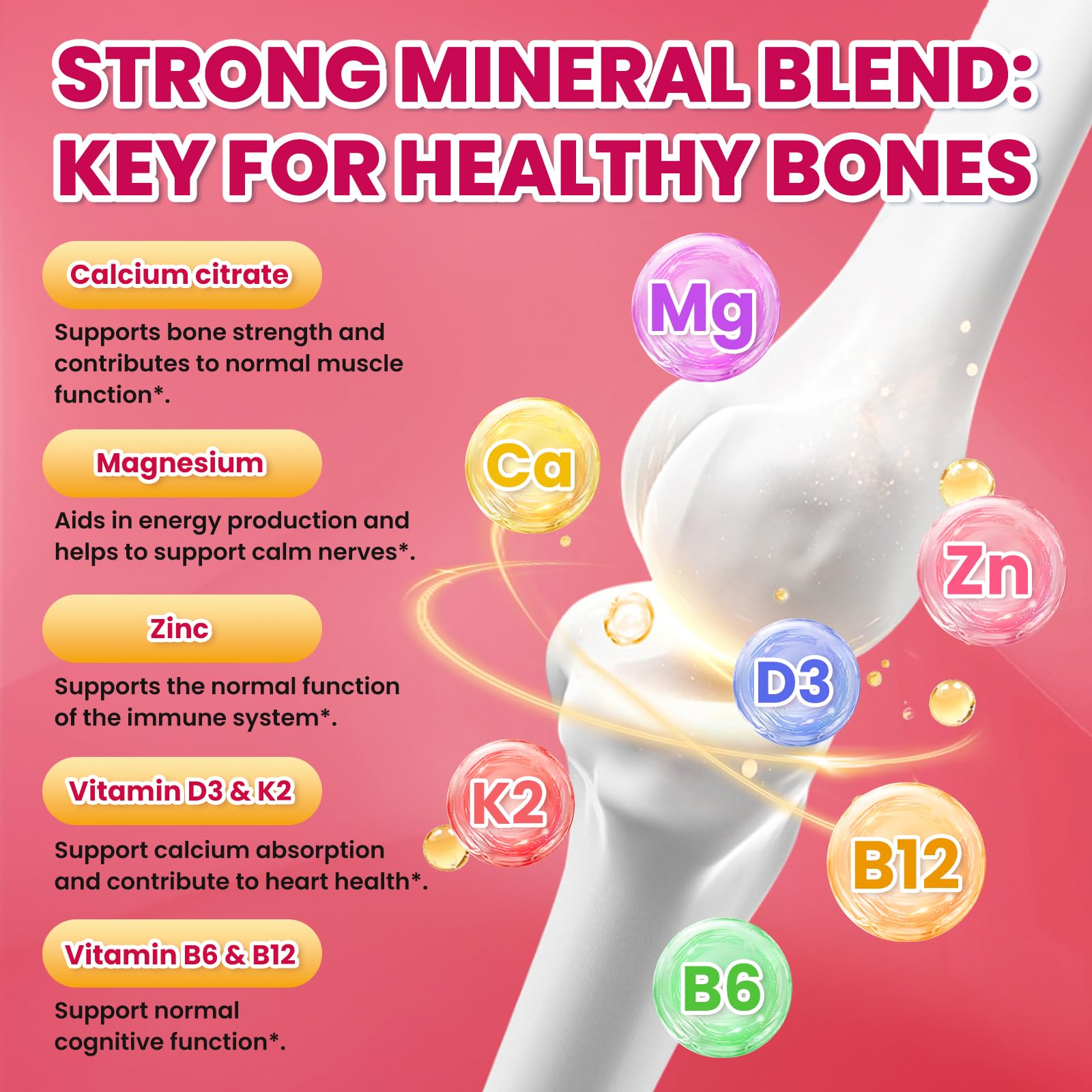 GZ HAOYUAN gummies vitamins inset suggests comprehensive mineral complex.