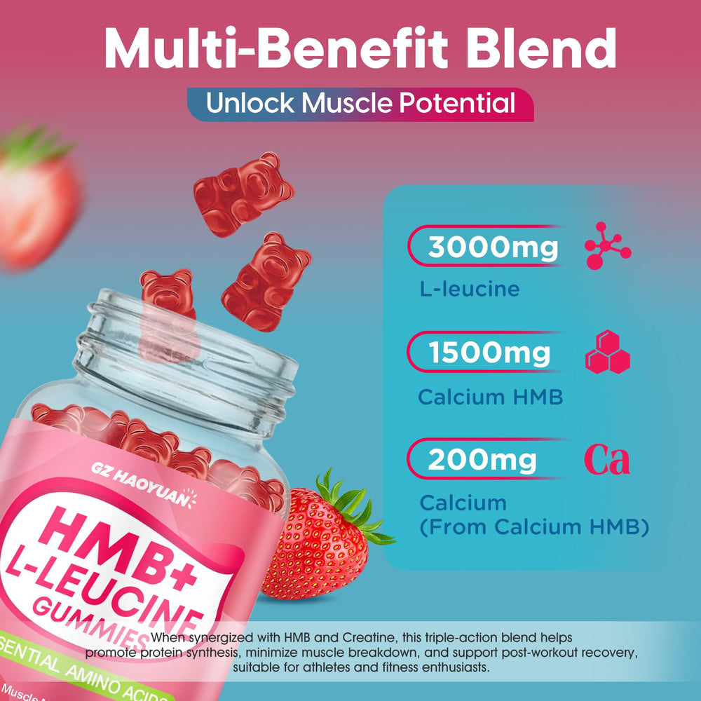 GZ HAOYUAN gummies label highlighting vegan, gluten-free, sugar-free ingredients