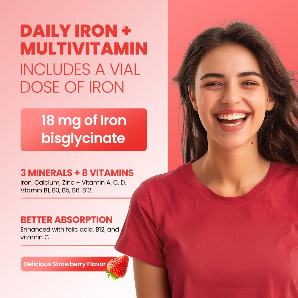 GZ HAOYUAN Iron Gummies with calcium and multivitamins for balance.