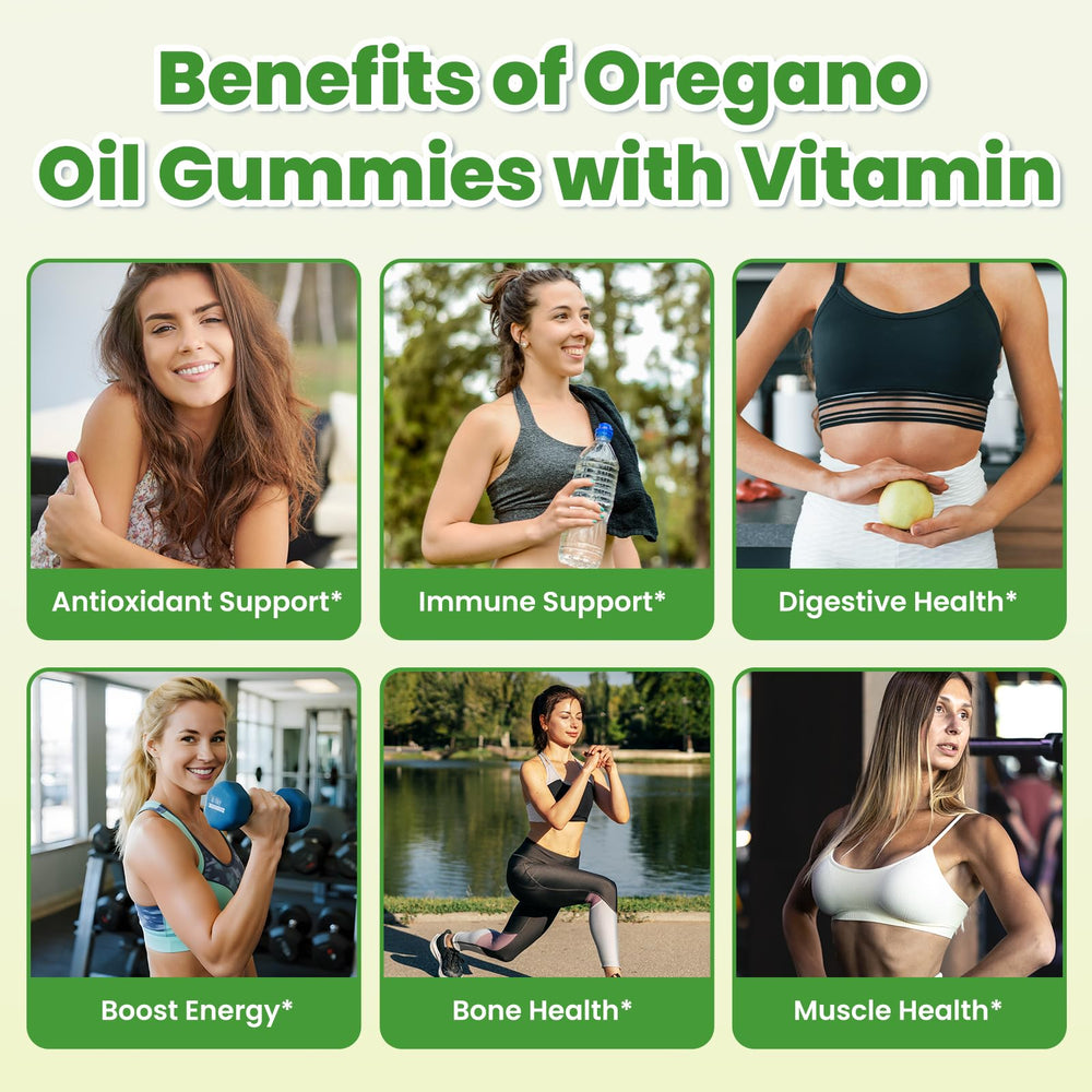 GZ HAOYUAN Oil of Oregano Gummies carvacrol rich oregano shows primary active