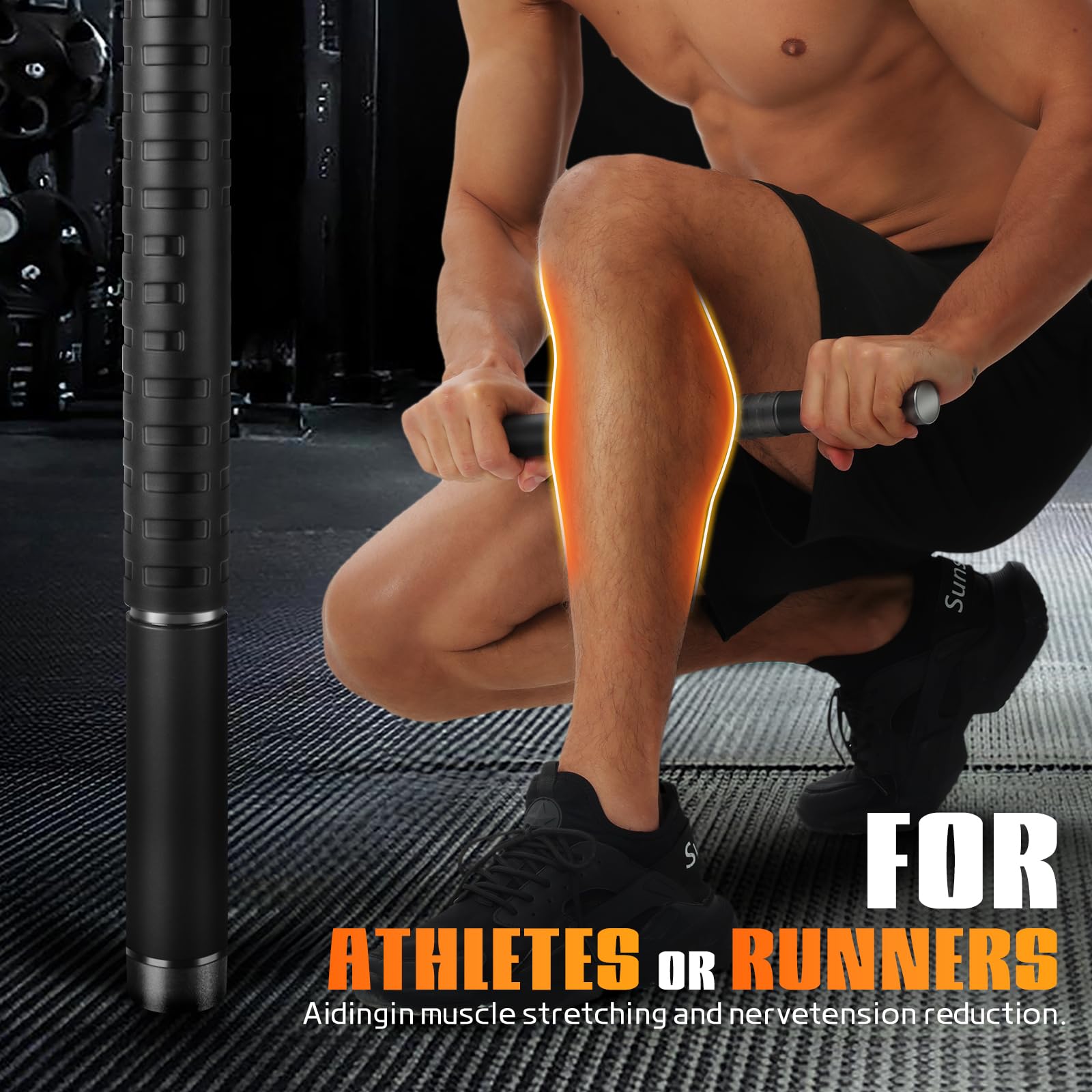 H-Brotaco Muscle Roller Stick targets quads for smooth recovery after runs
