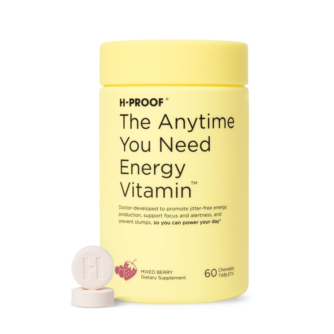 H-PROOF Anytime Energy bottle front view boosts daily focus and stamina.