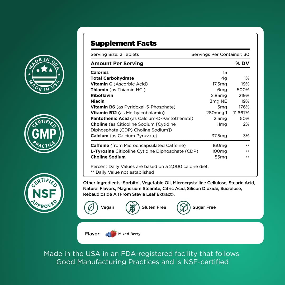 Box shows doctor-developed formula for credible energy support.