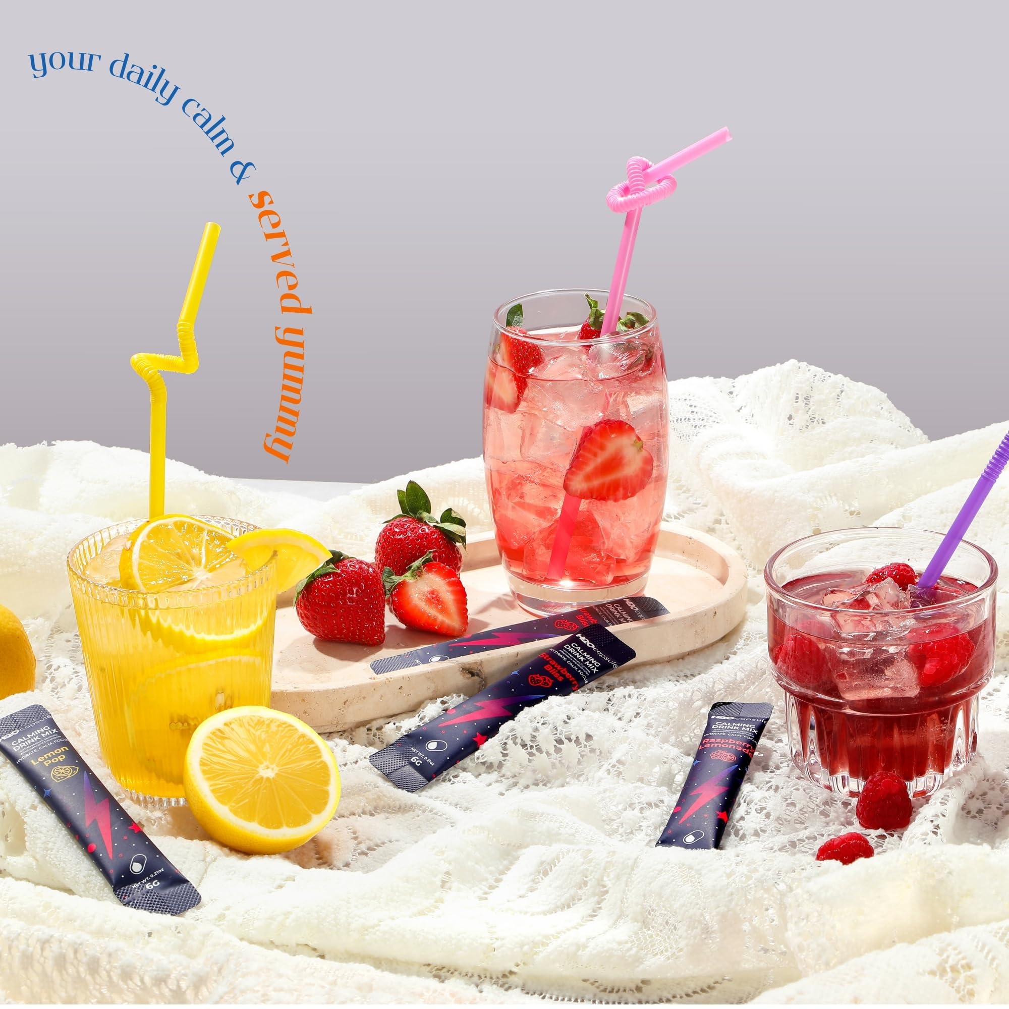 H2O Capsule L-theanine for relaxed focus after tasks or study sessions.