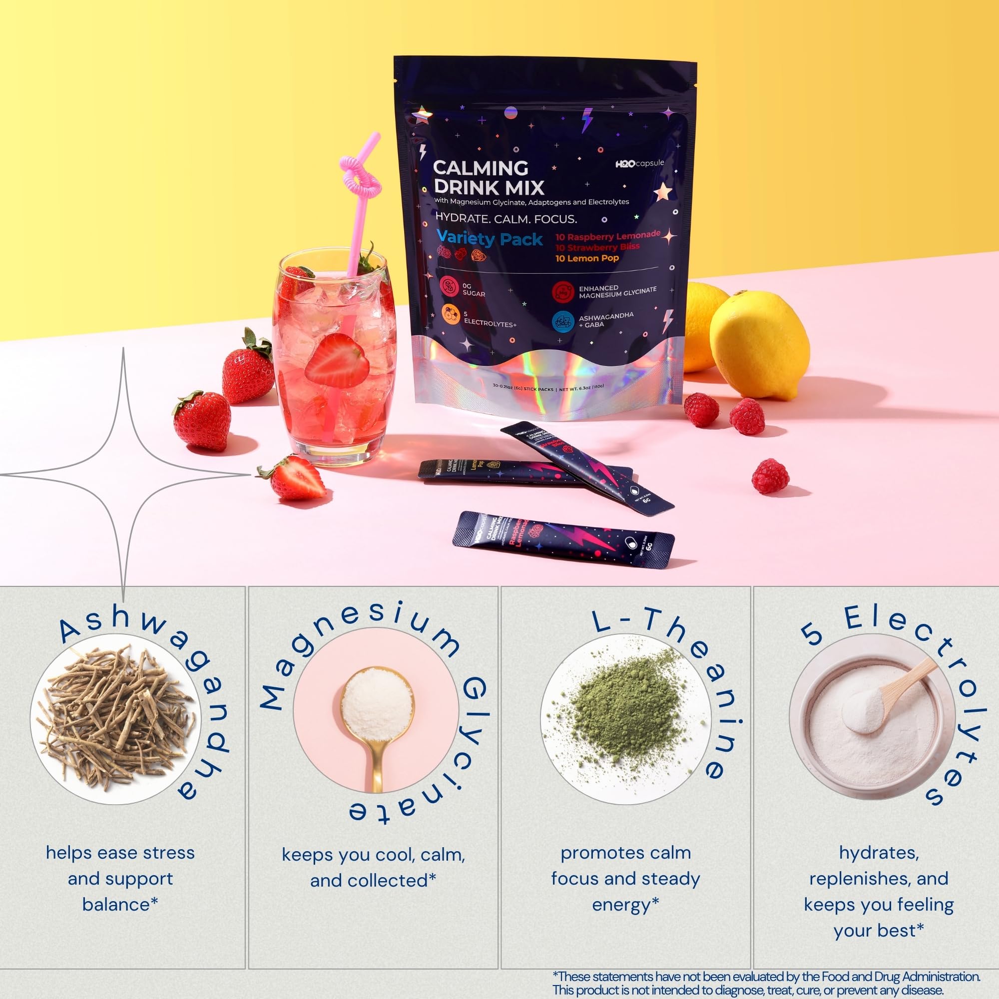 H2O Capsule Vitamin B complex for daily energy and stress response.