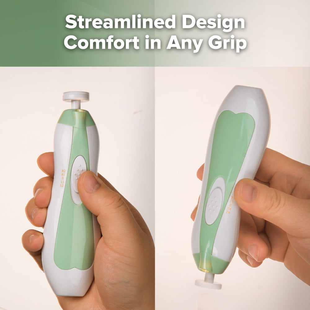 haakaa baby nail file LED green storage-case portable for travel and home use