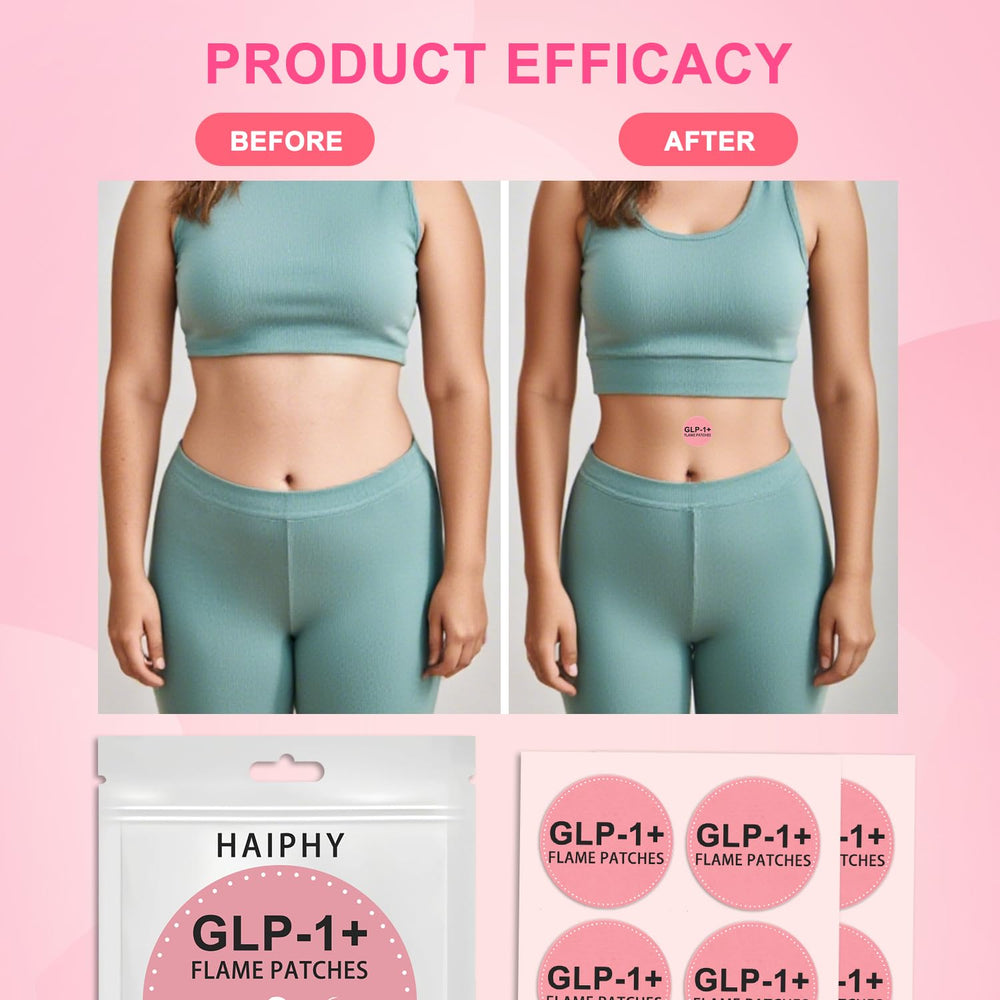 Haiphy GLP-1 Patches on the shoulder area for versatile daily use.